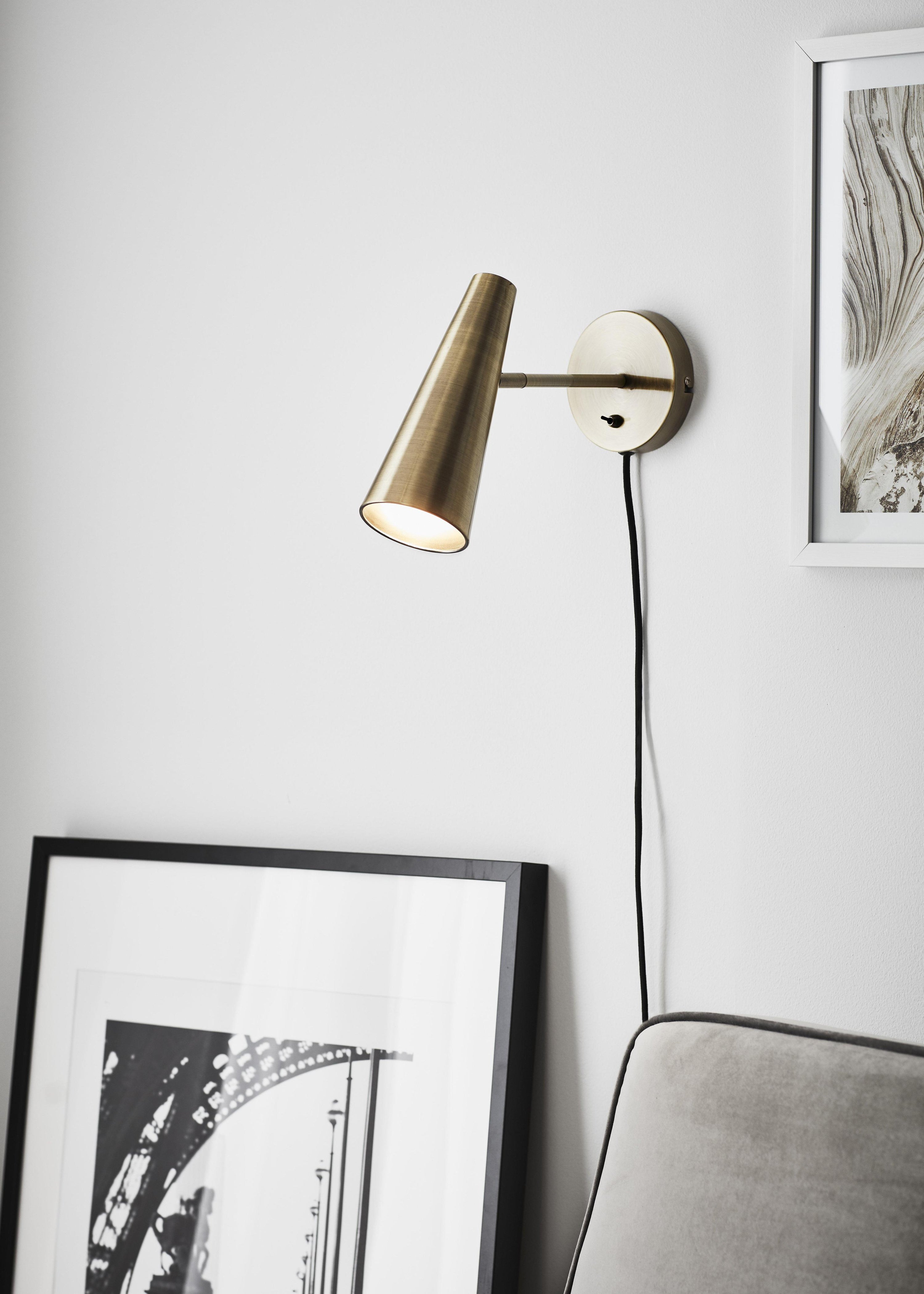 PEAK vägglampa 1L Antique
