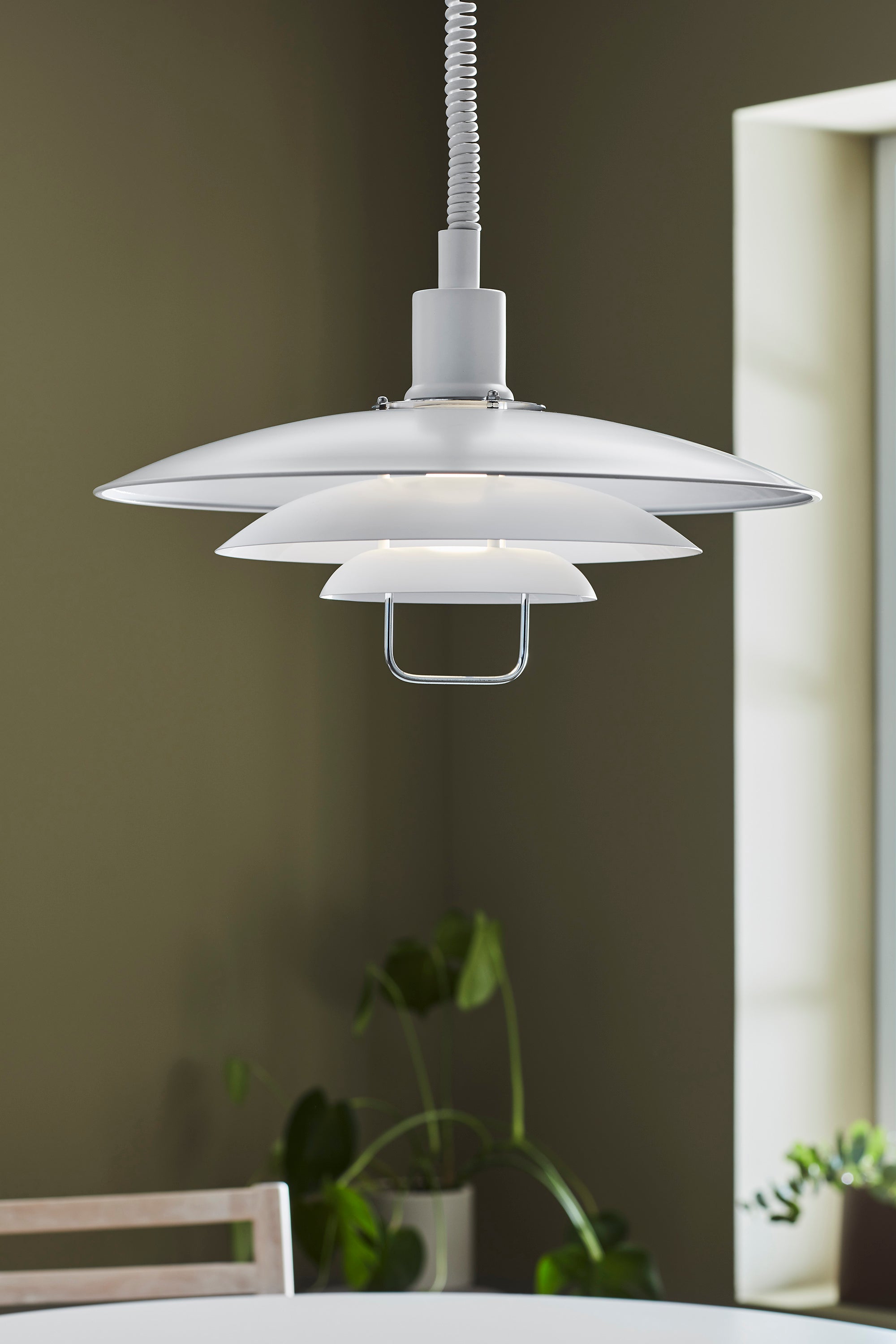 KIRKENES taklampa 1L White
