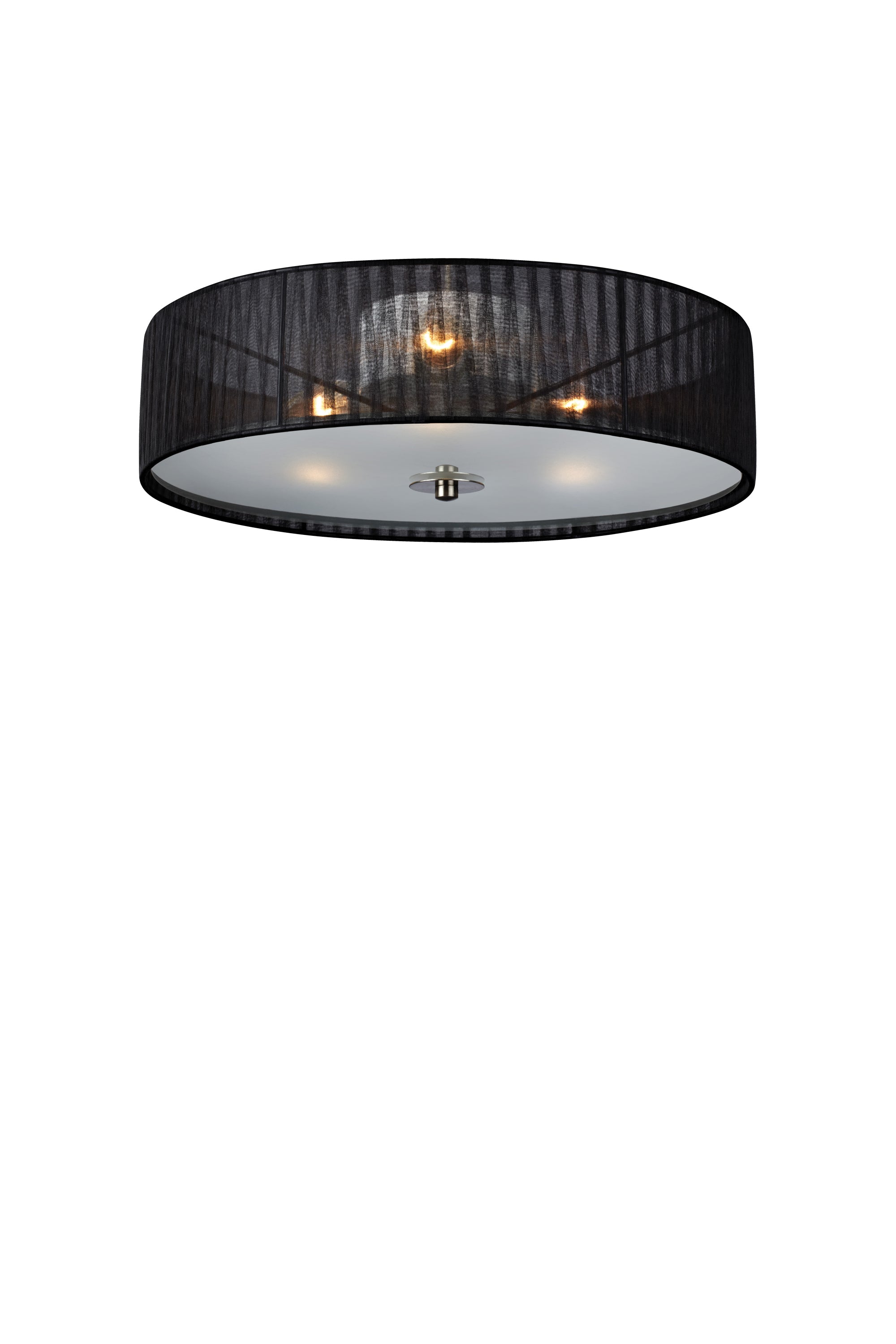 BYSKE plafond 3L Black/Frosted