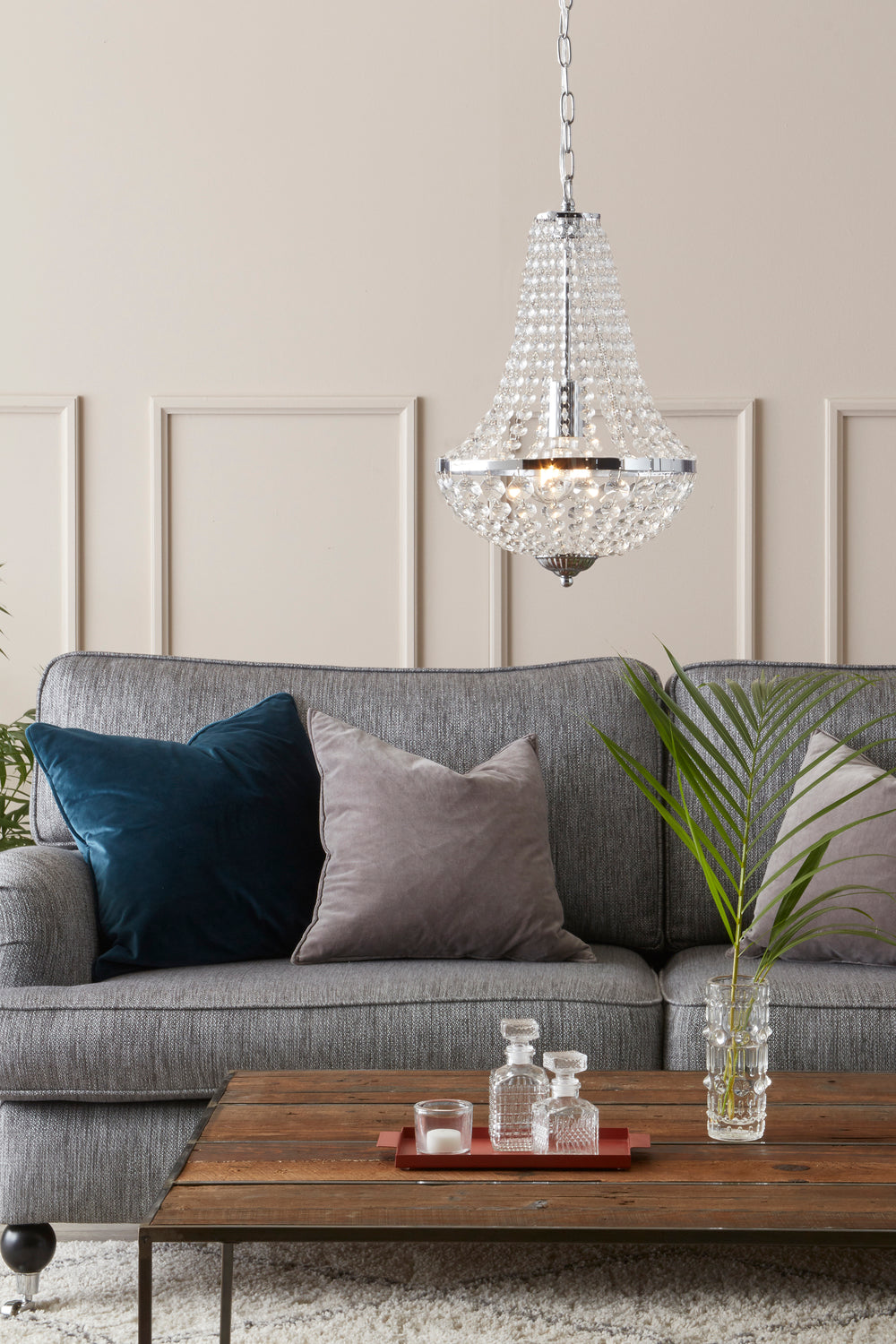 GRÄNSÖ kattokruunu 1L Chrome/MC