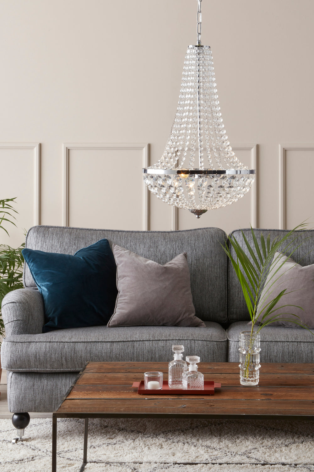 GRÄNSÖ kattokruunu 2L Chrome/MC