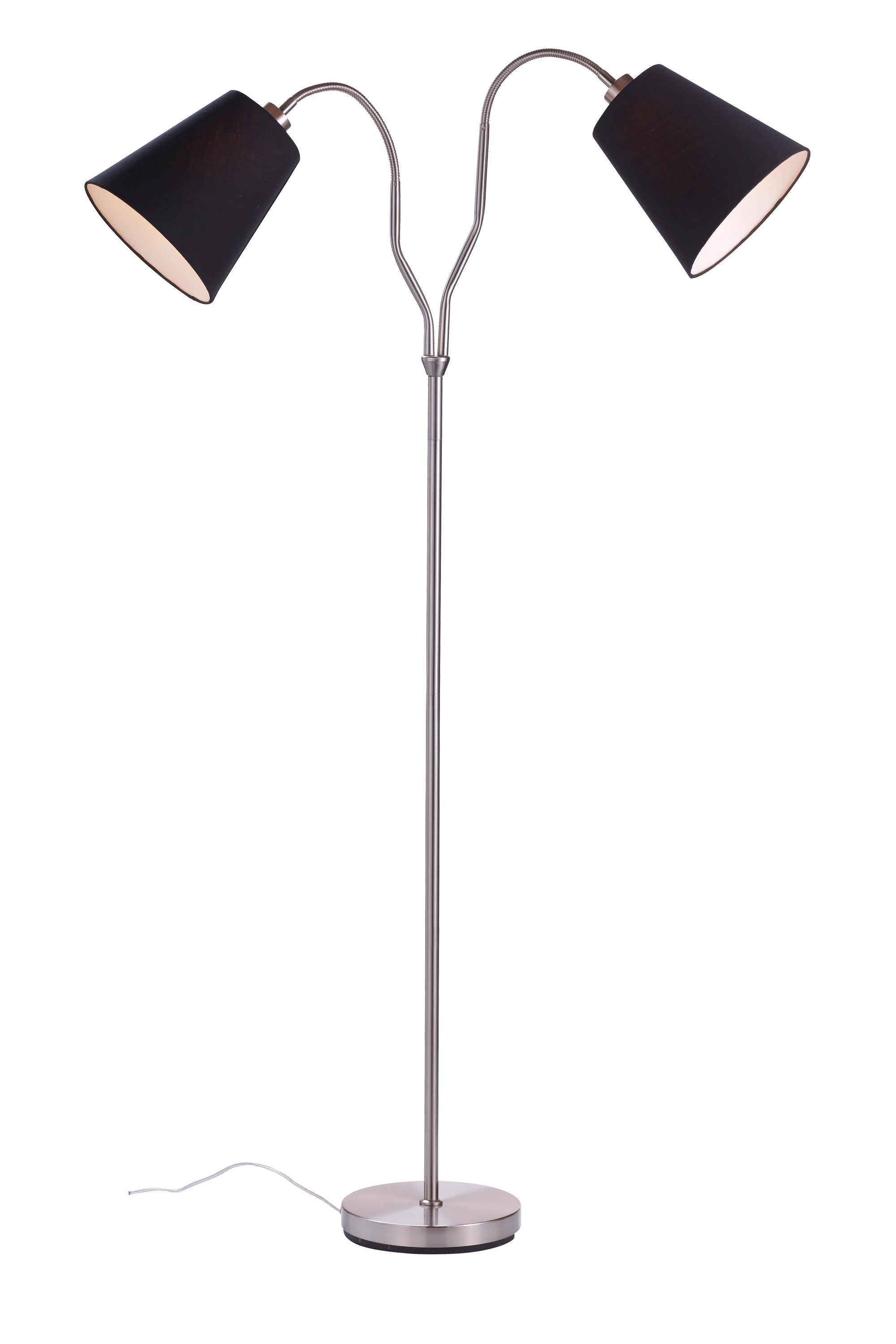 MODENA golvlampa 2L Steel/Black