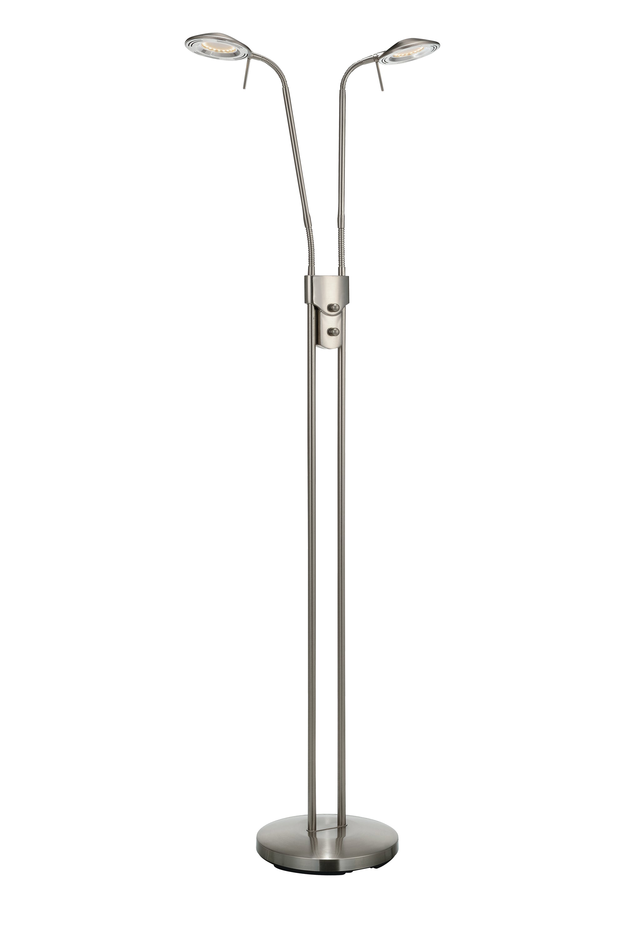 HUDSON golvlampa 2L Steel