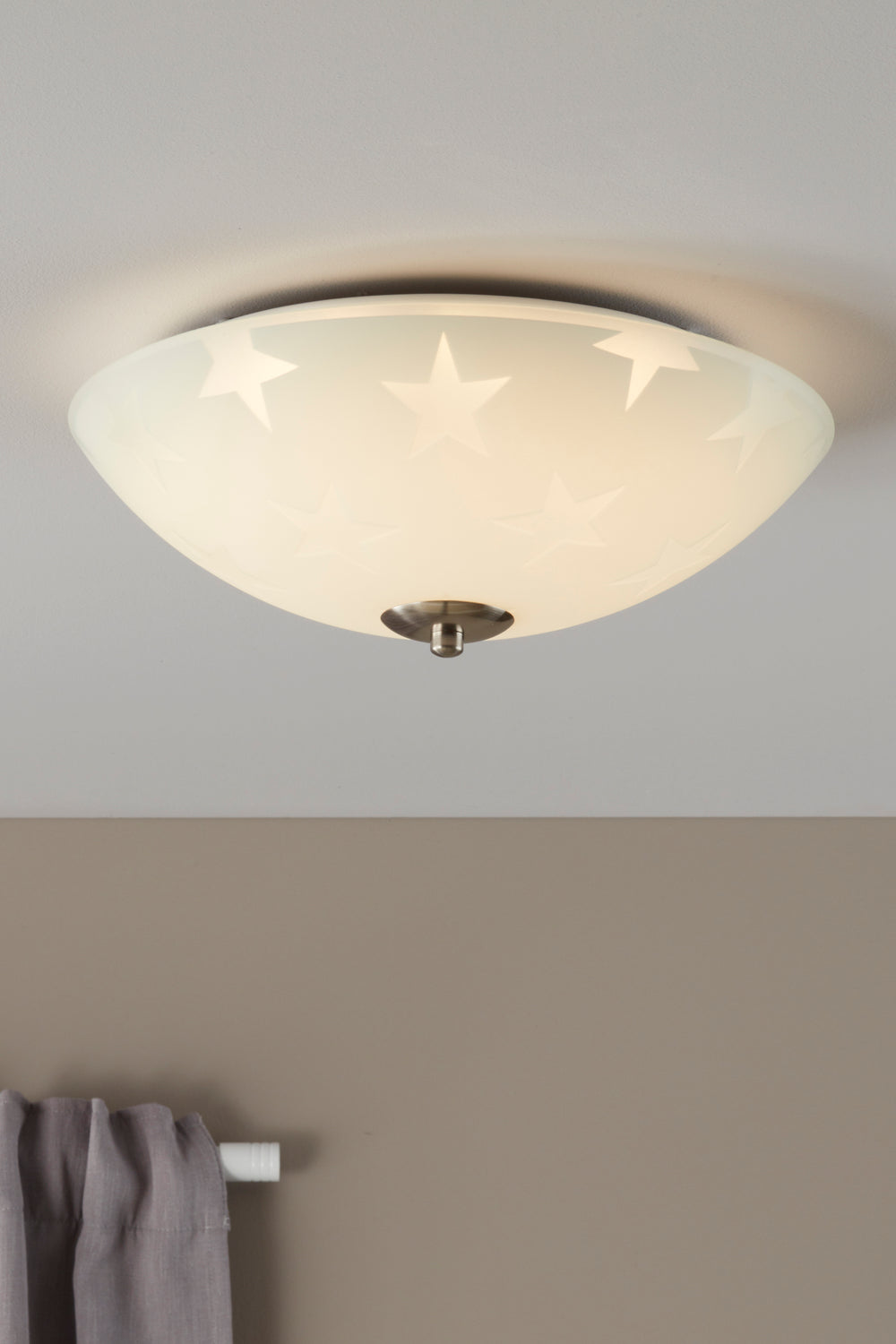 STAR LED plafond 35cm Frosted/Steel