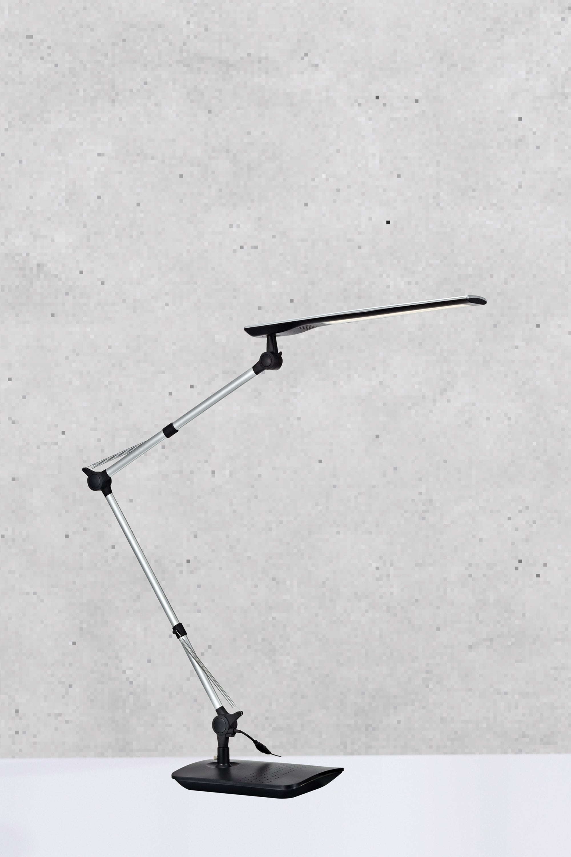 STUDY LED Desk Silver
