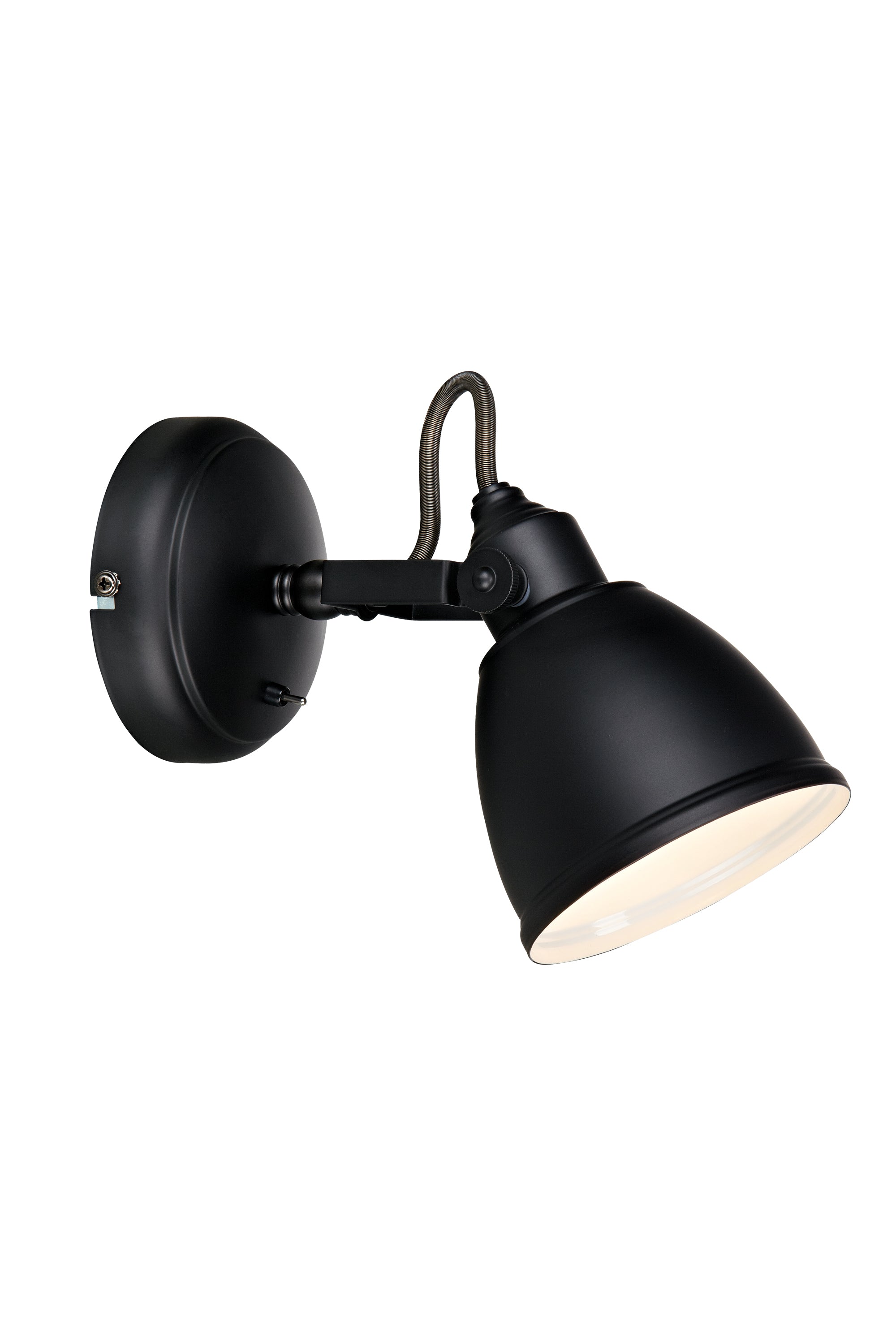 FJÄLLBACKA vägglampa 1L Black Matt