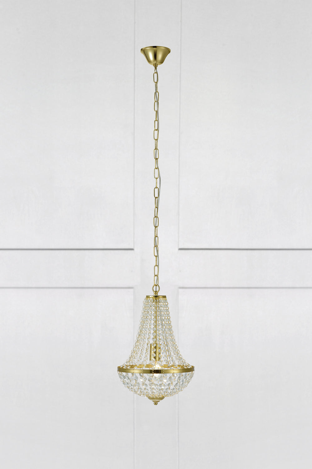 GRÄNSÖ takkrona 1L 30cm Brushed Brass/MC