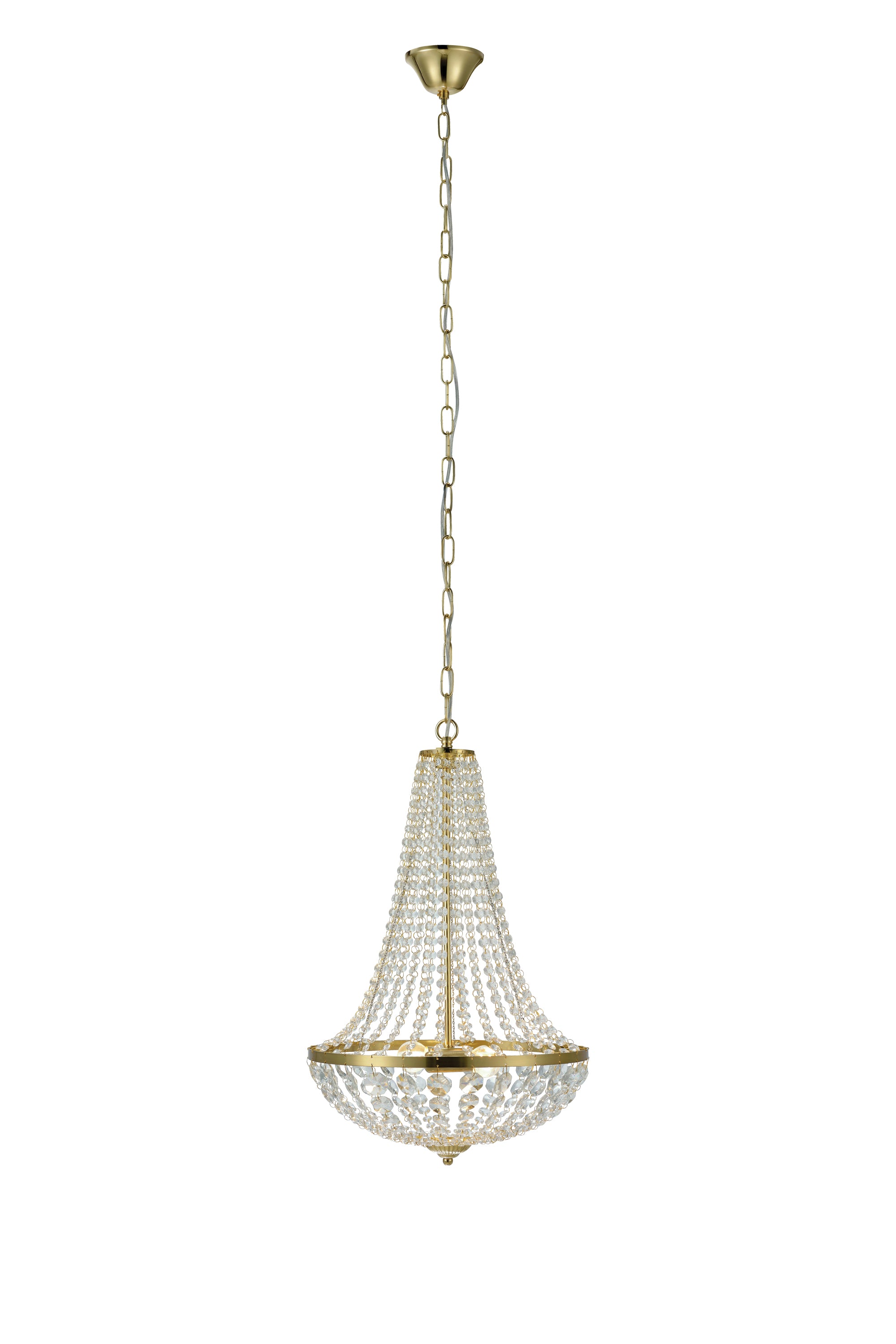 GRÄNSÖ takkrona 2L 40cm Brushed Brass/MC