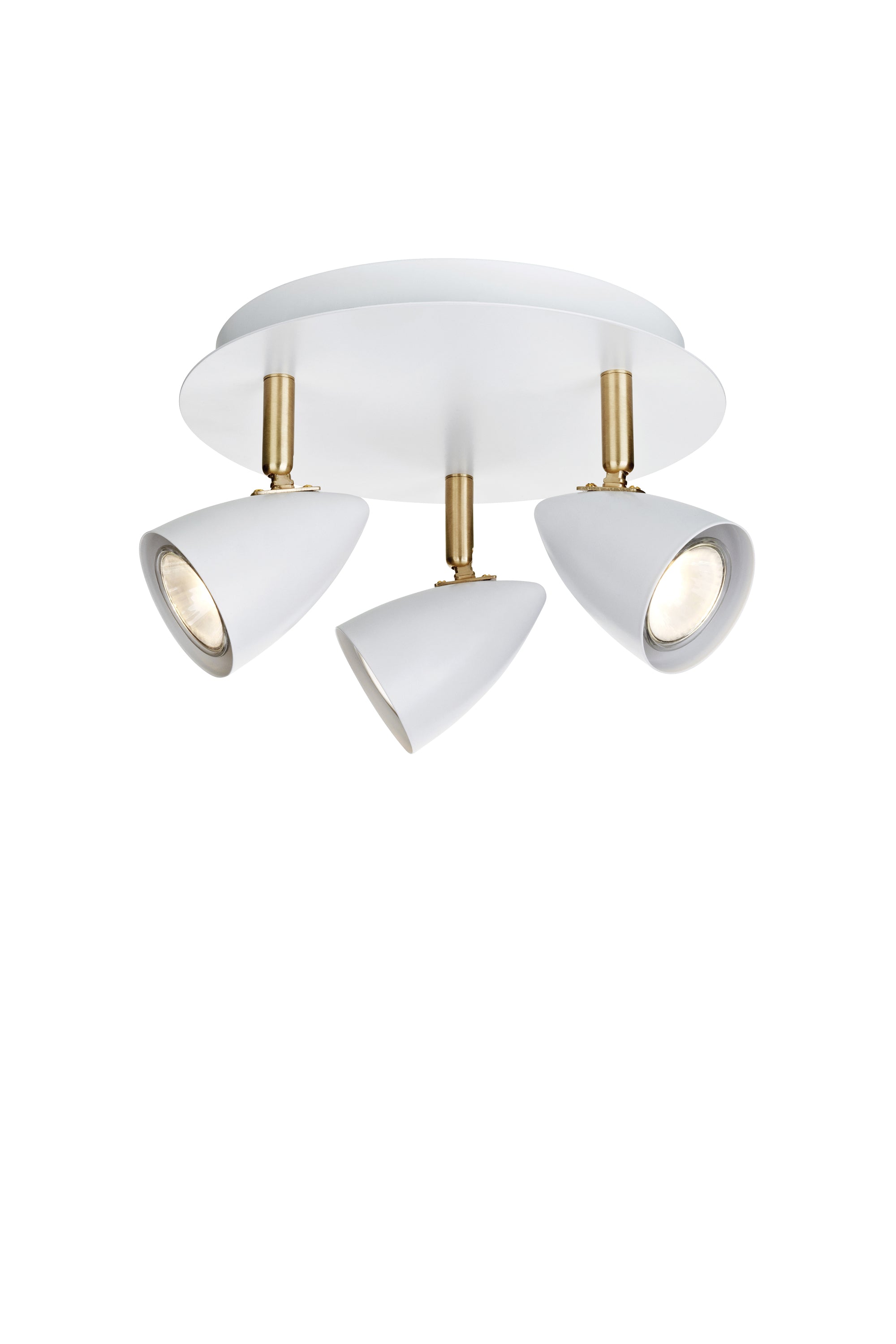 CIRO taklampa 3L White/Brass