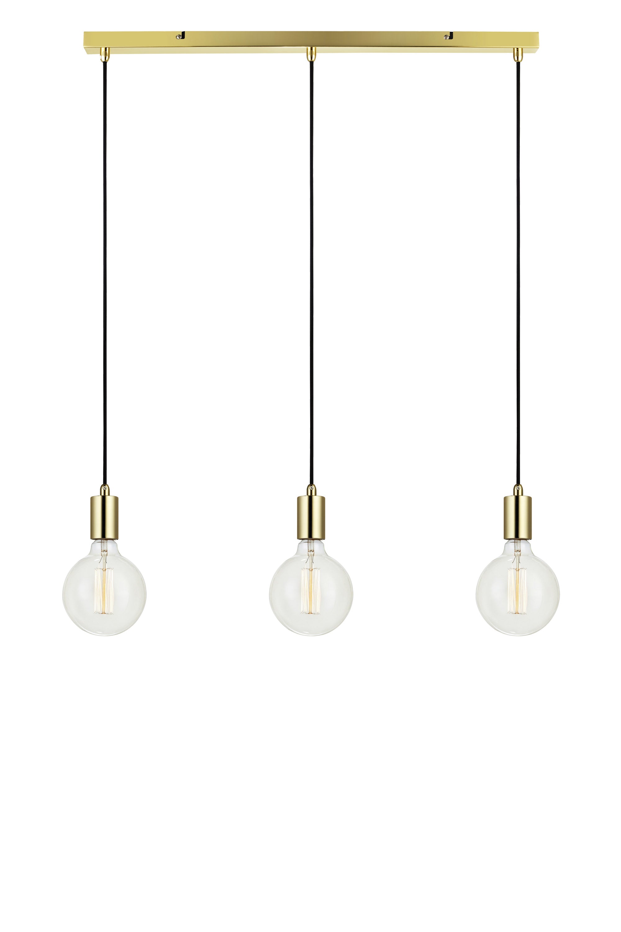 SKY taklampa 3L Straight Brass