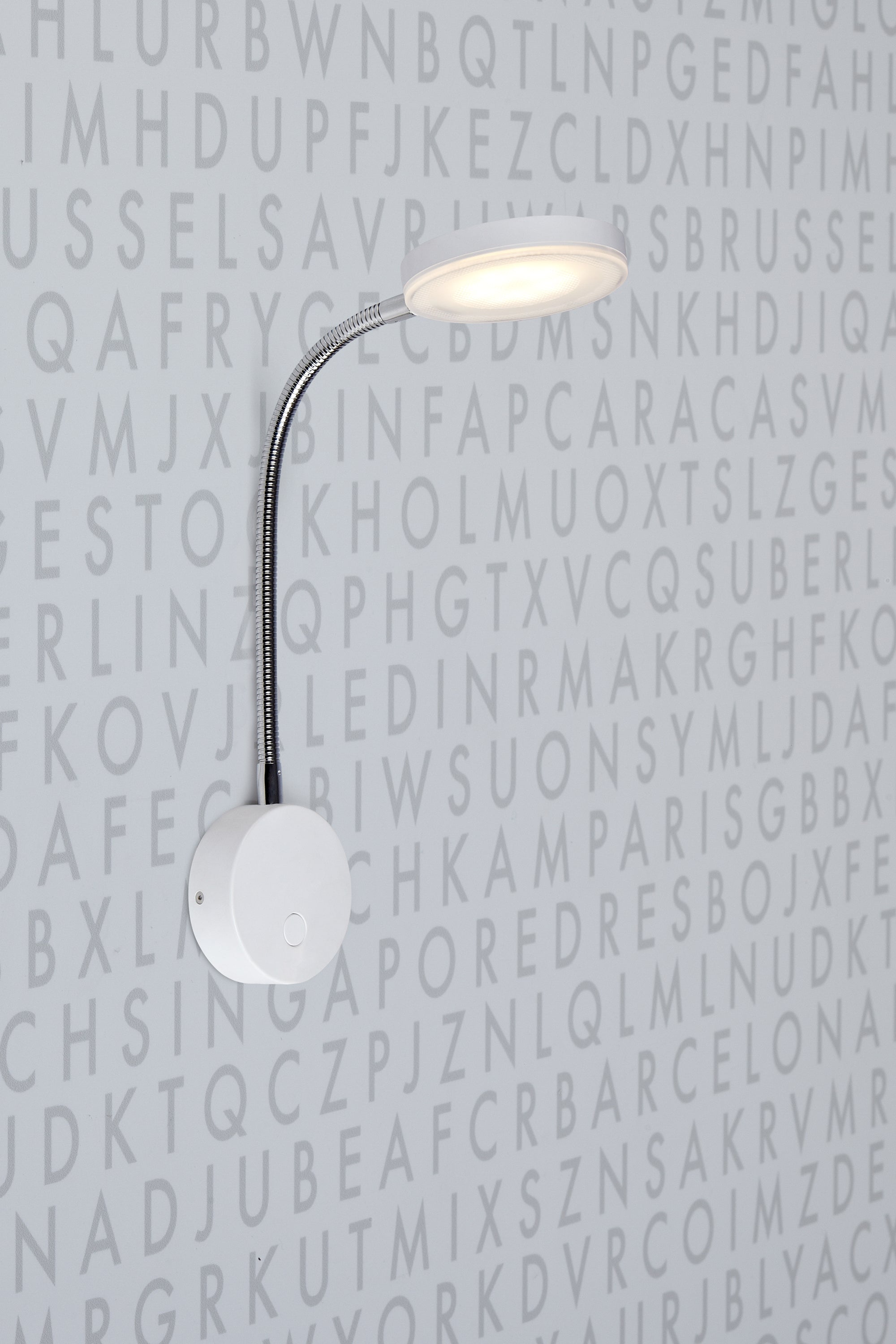 FLEX vägglampa 1L White\Chrome