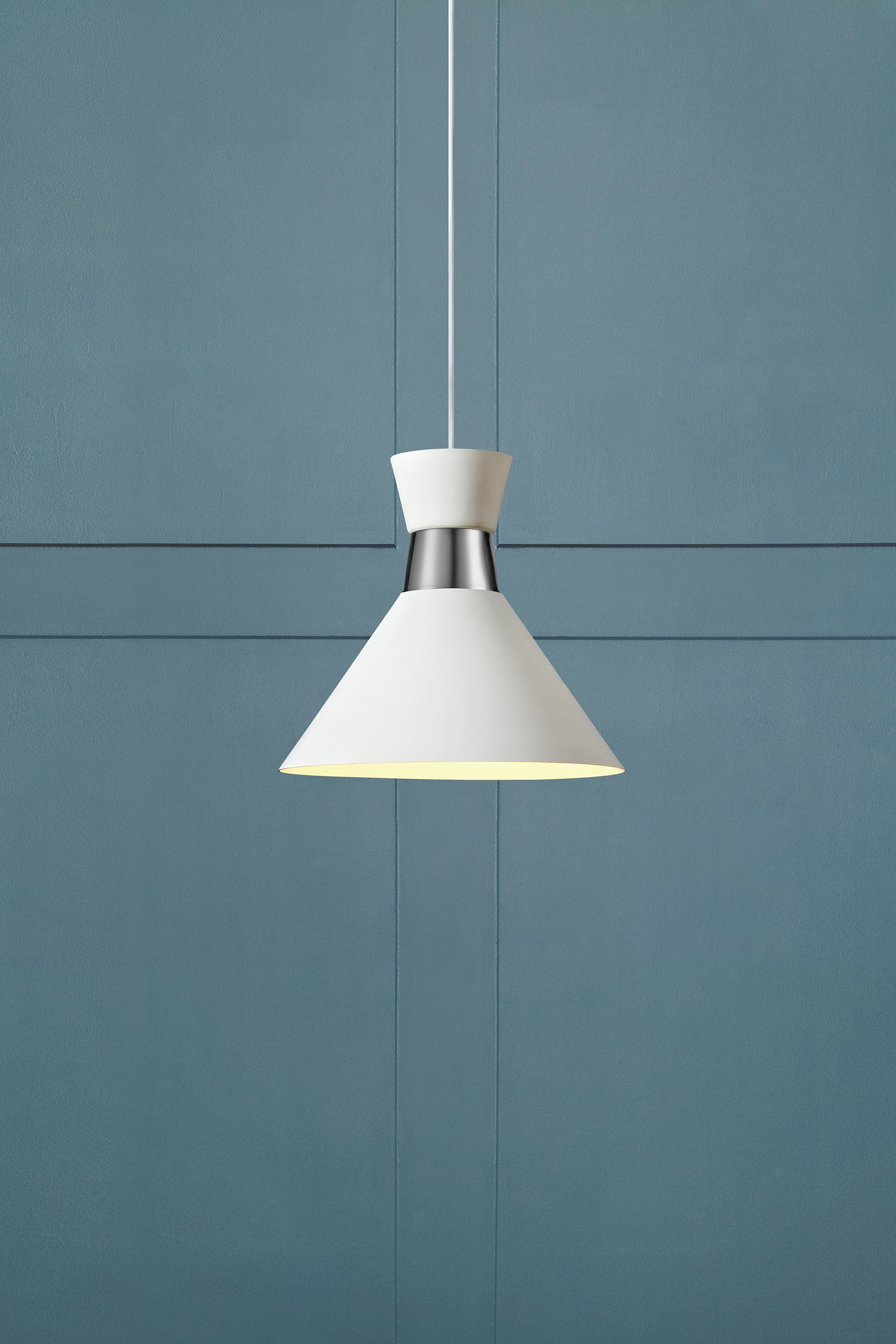 WAIST taklampa 1L White/Steel