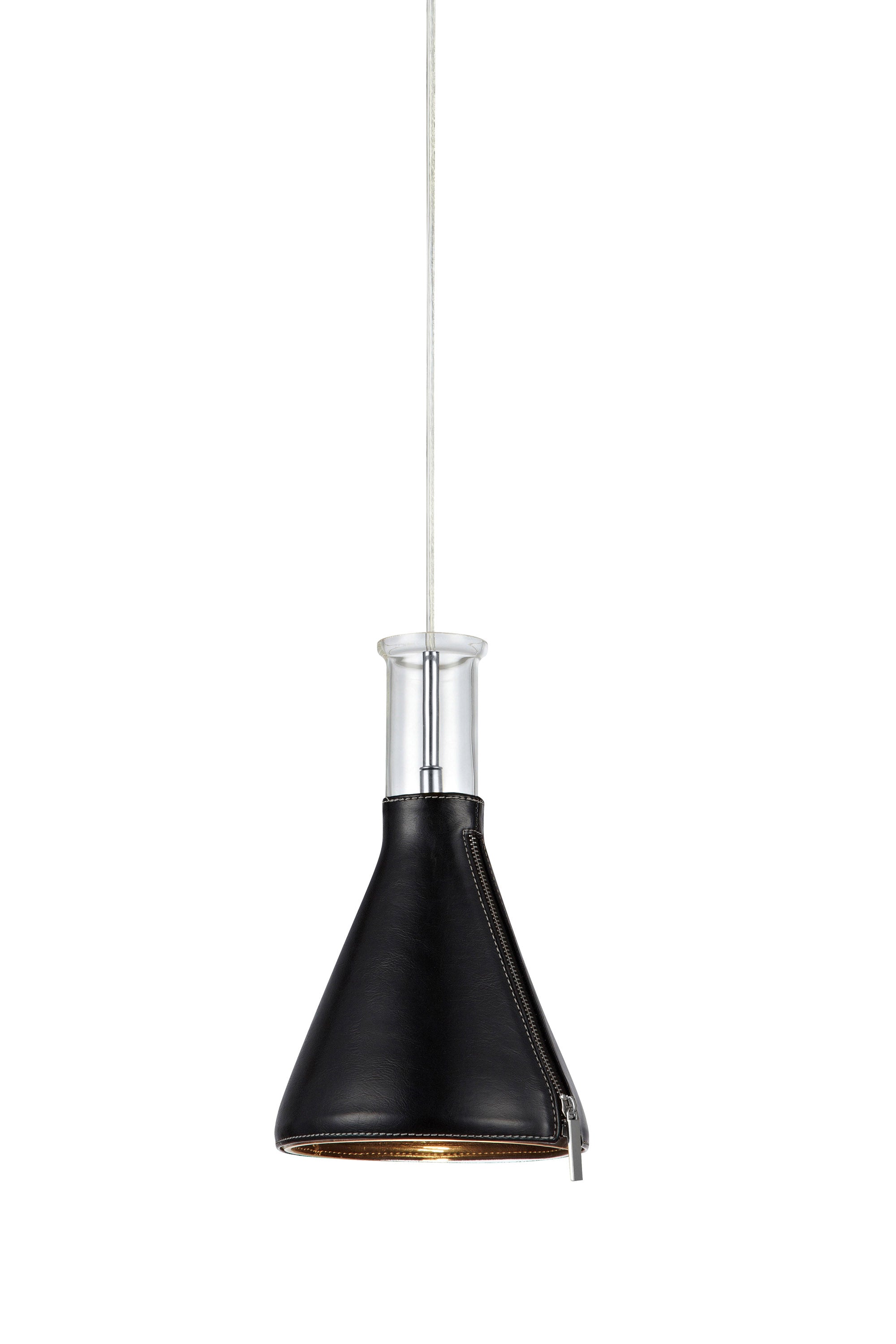 ZIP taklampa 1L Clear/Chrome/Black