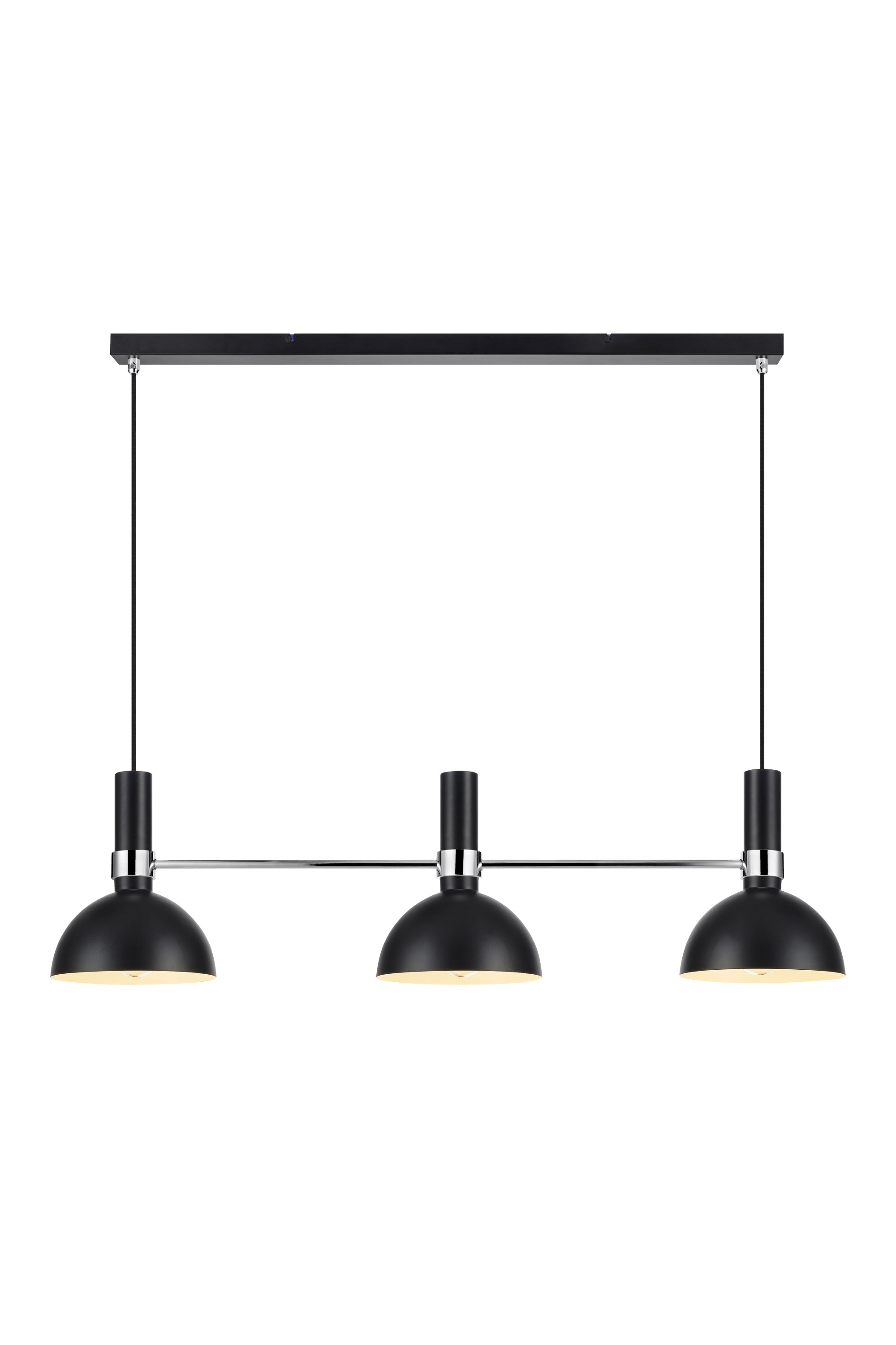 LARRY taklampa 3L Black/Chrome