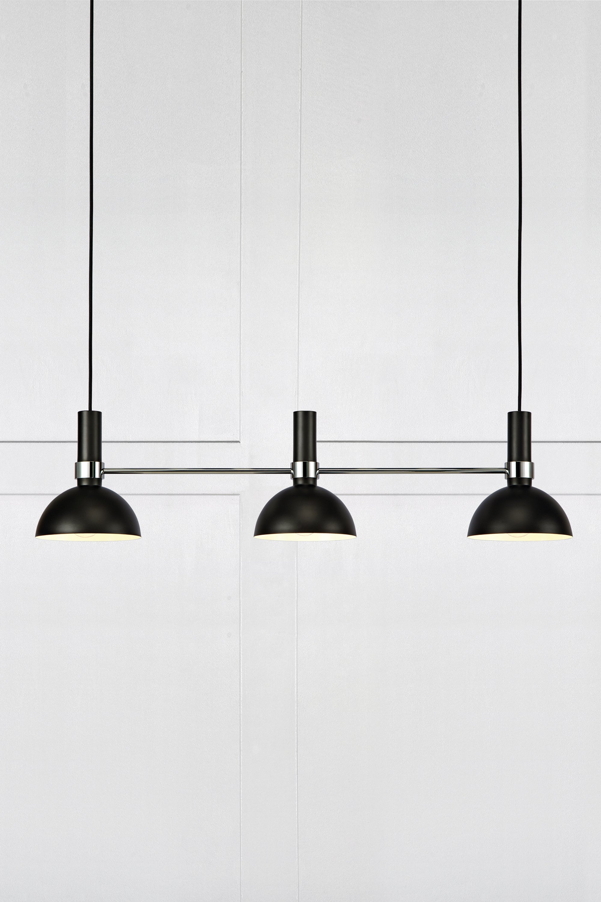 LARRY taklampa 3L Black/Chrome