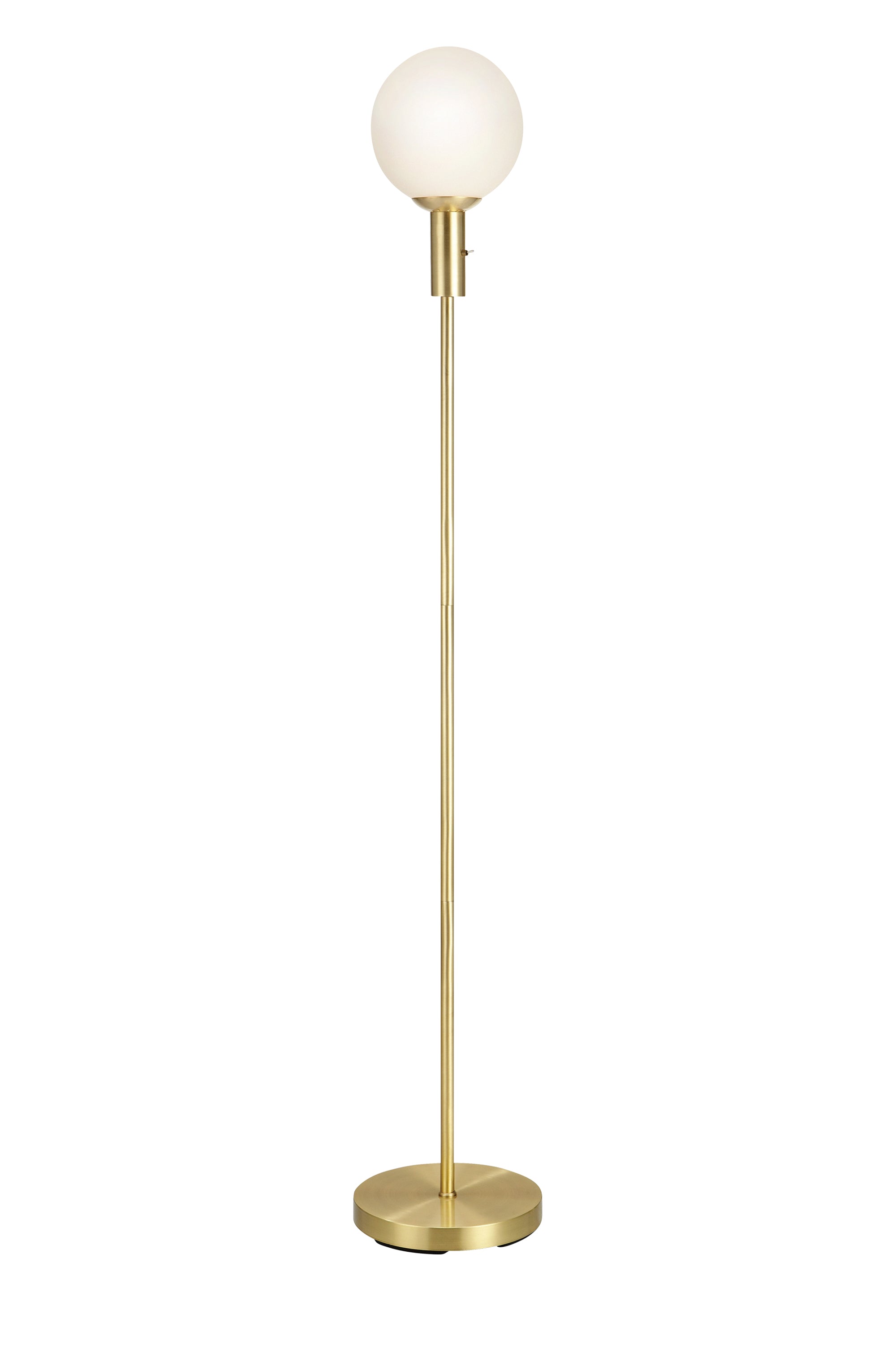 MINNA golvlampa 1L Brushed Brass/White