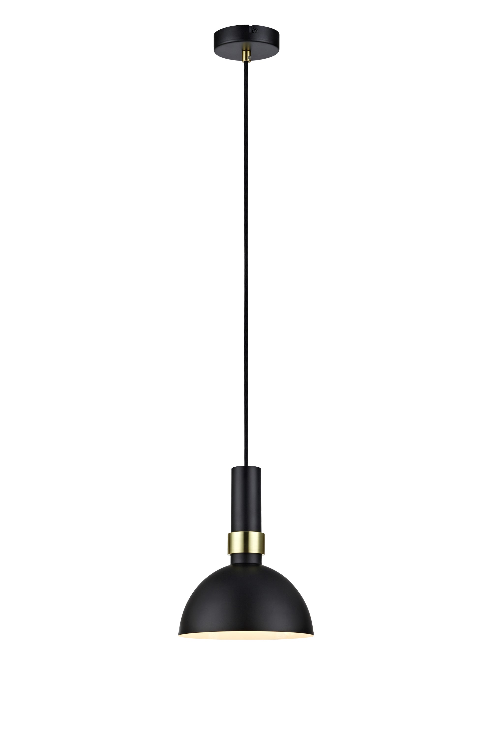 LARRY taklampa 1L Black/Brushed Brass