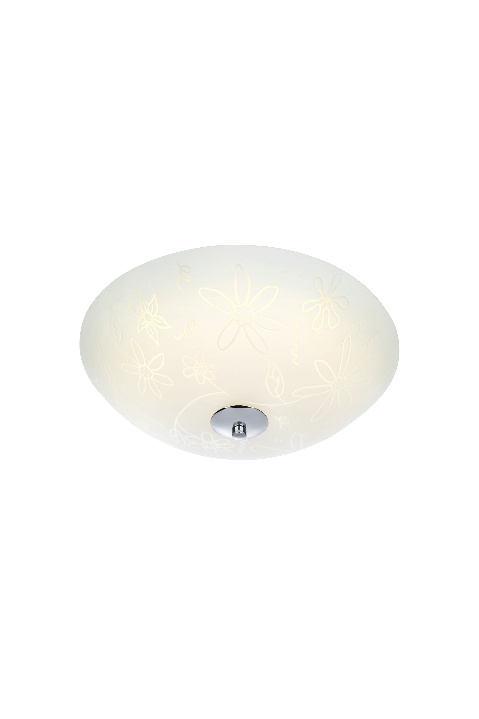 FLEUR plafond LED 35 cm White/Chrome