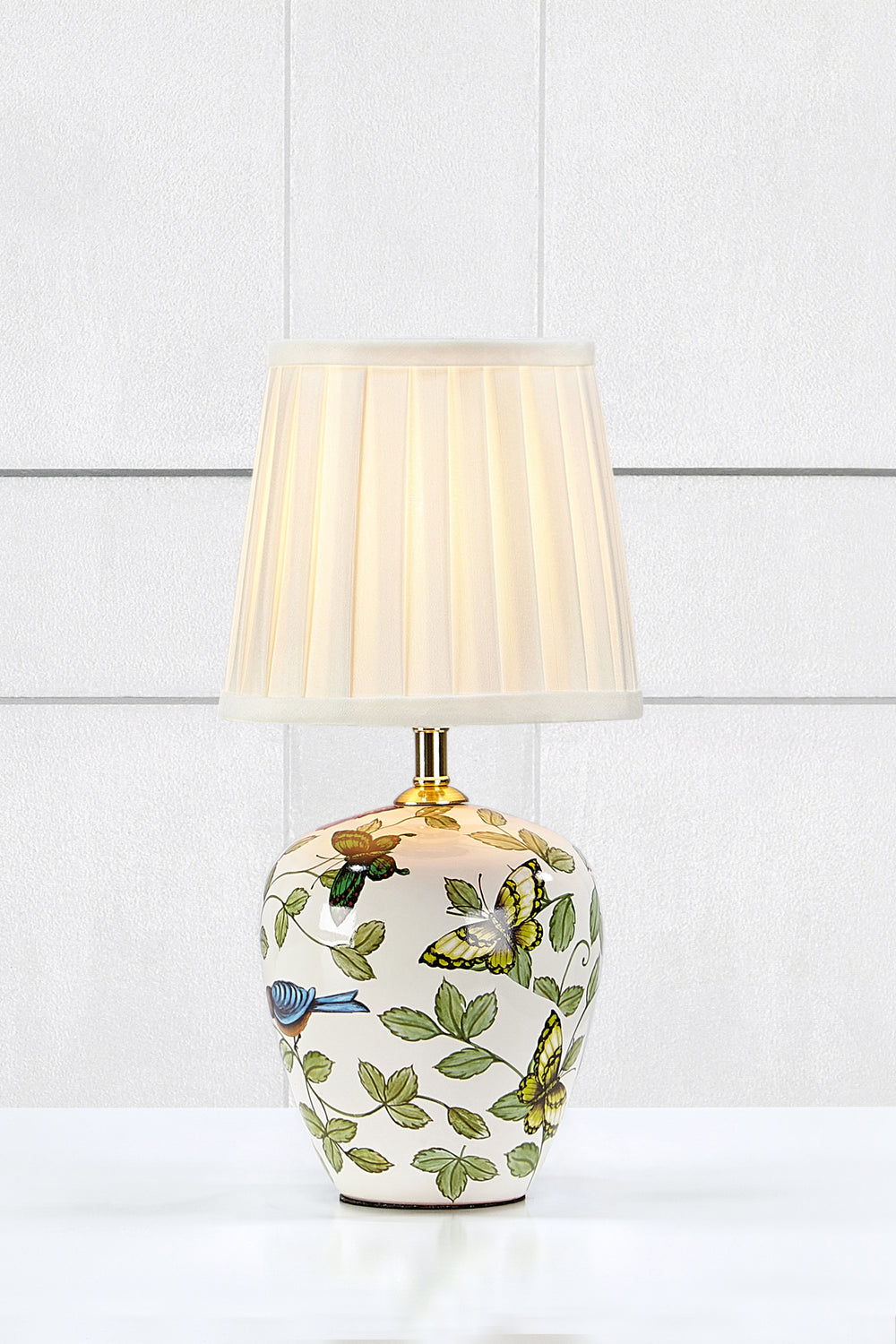 MANSION pöytävalaisin 1L 33cm Patterned/White