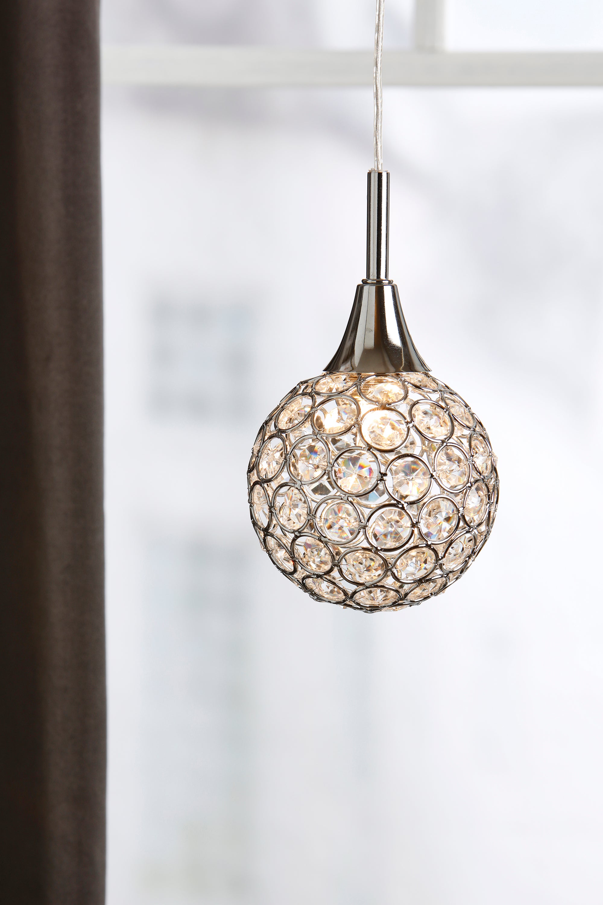 CORA taklampa 1L Chrome/Brilliant