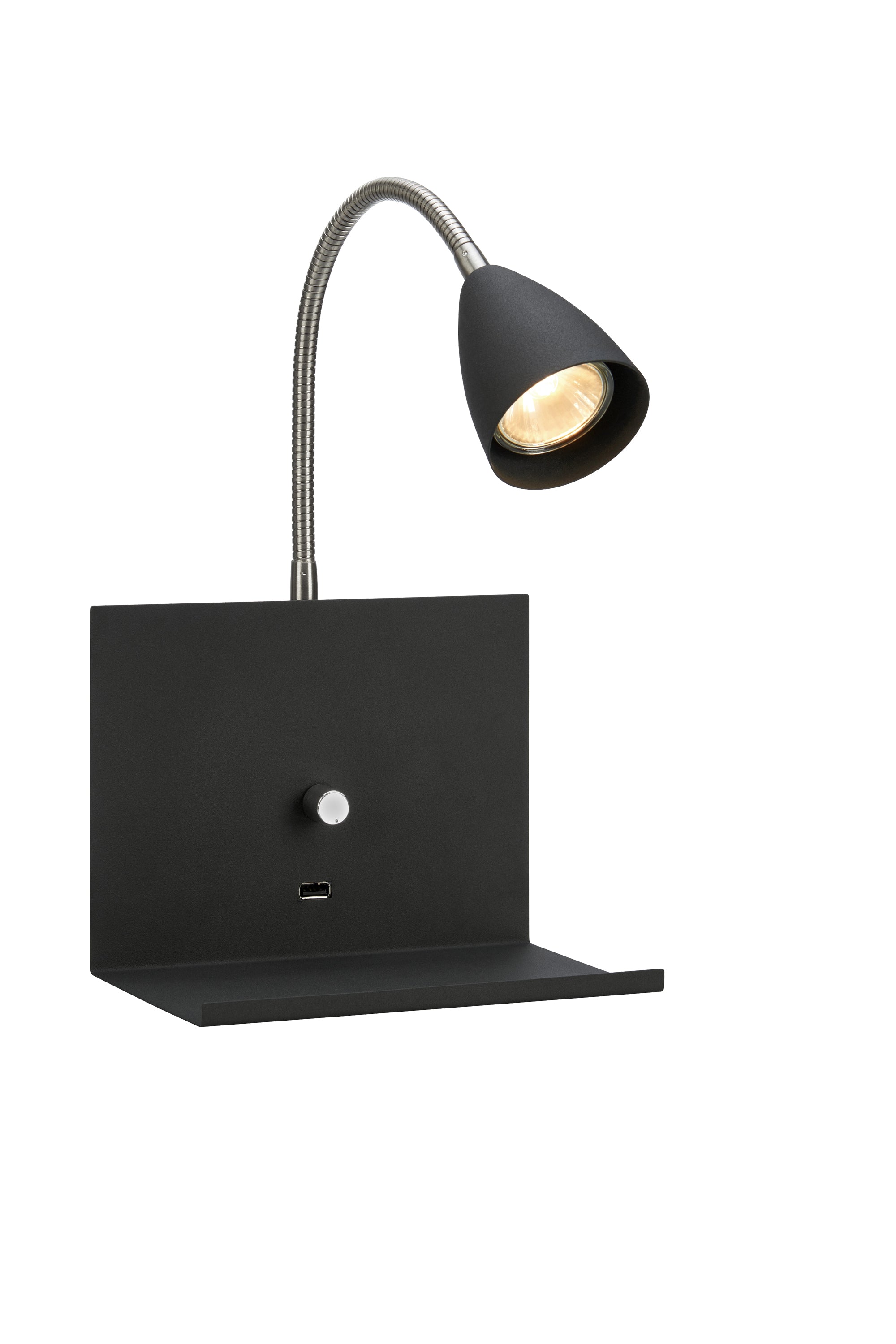 LOGI vägglampa 1L Black