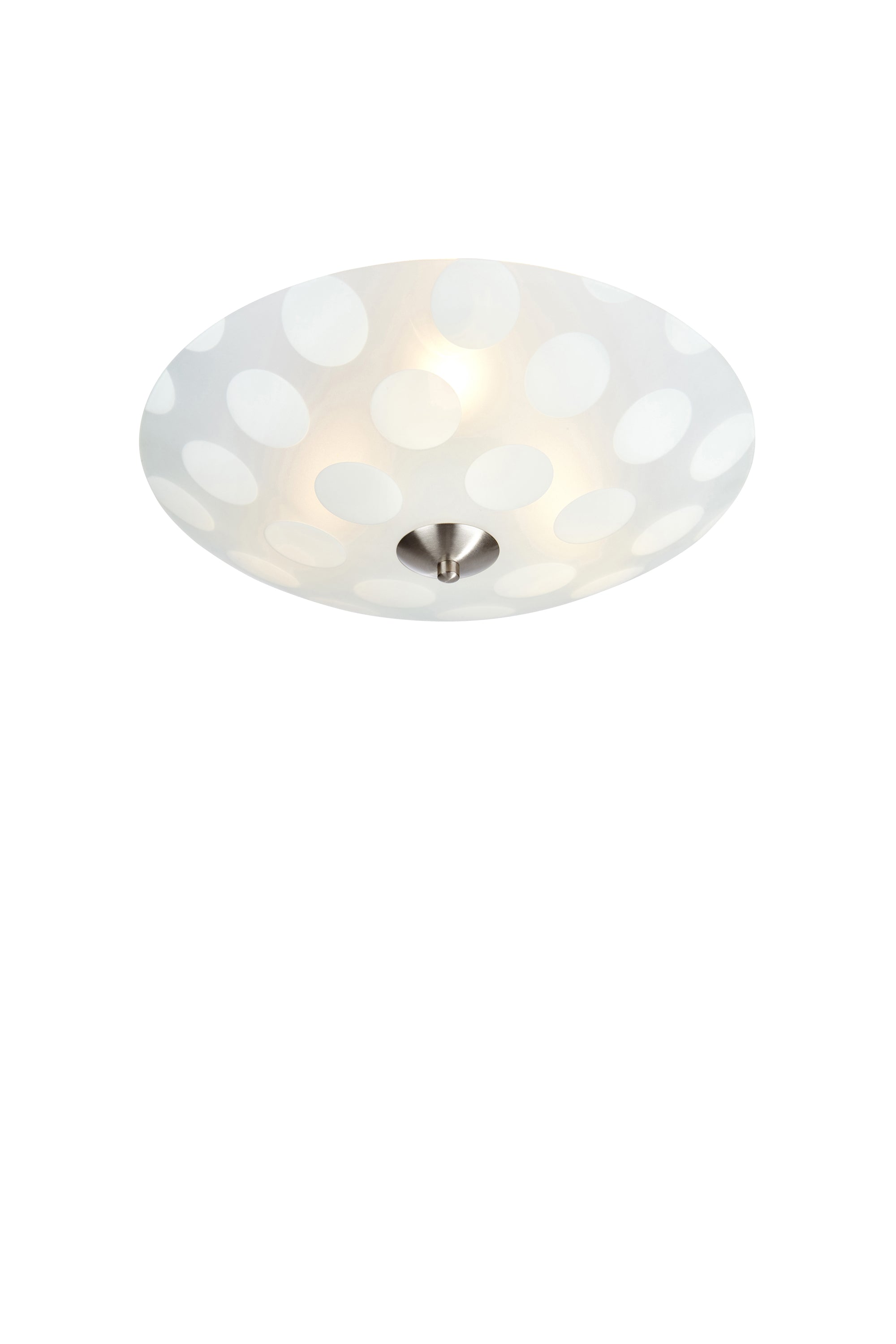 DOTS plafond 3L 43cm Frosted/Steel