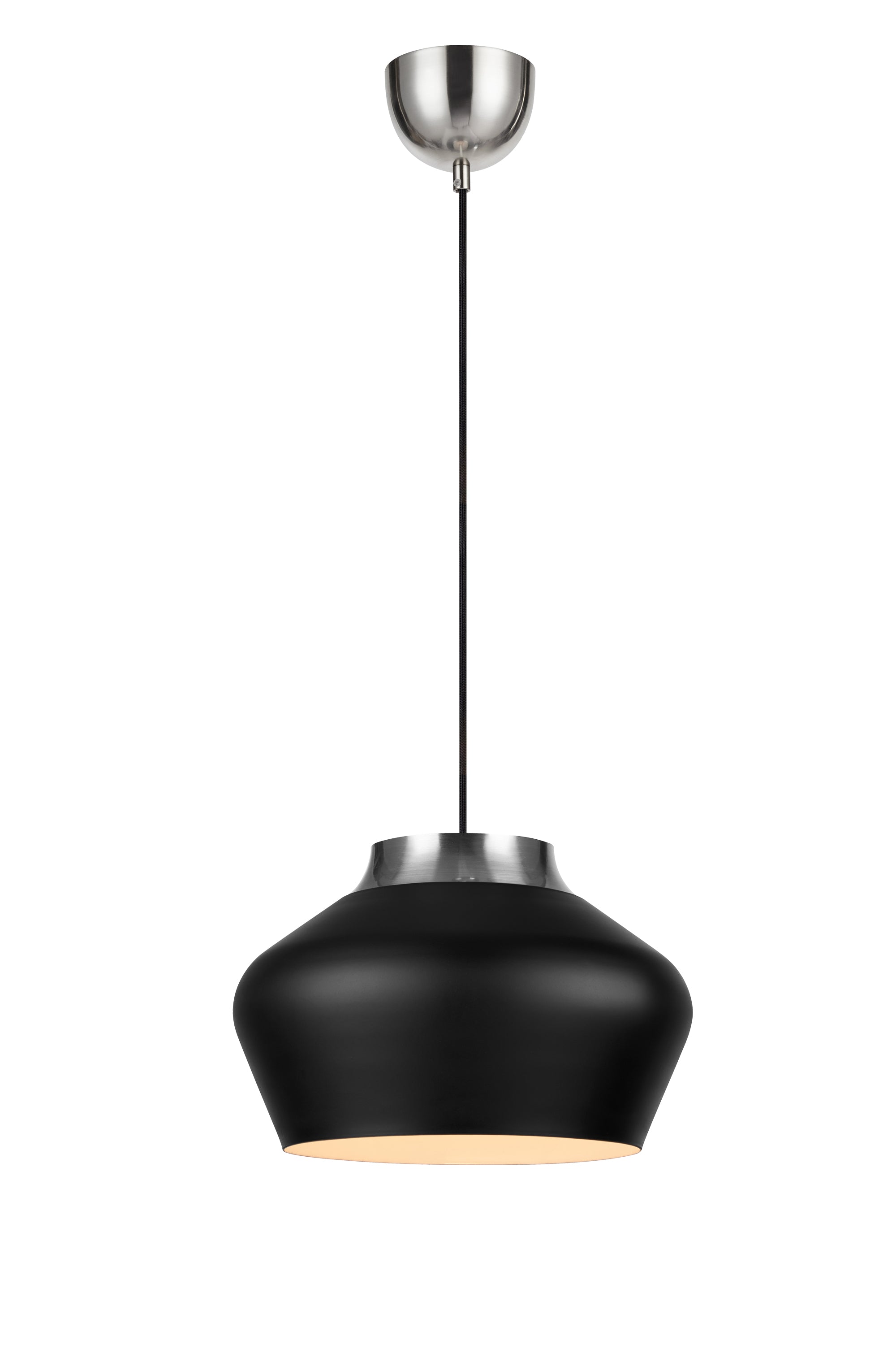 KOM taklampa 31cm Black/Steel
