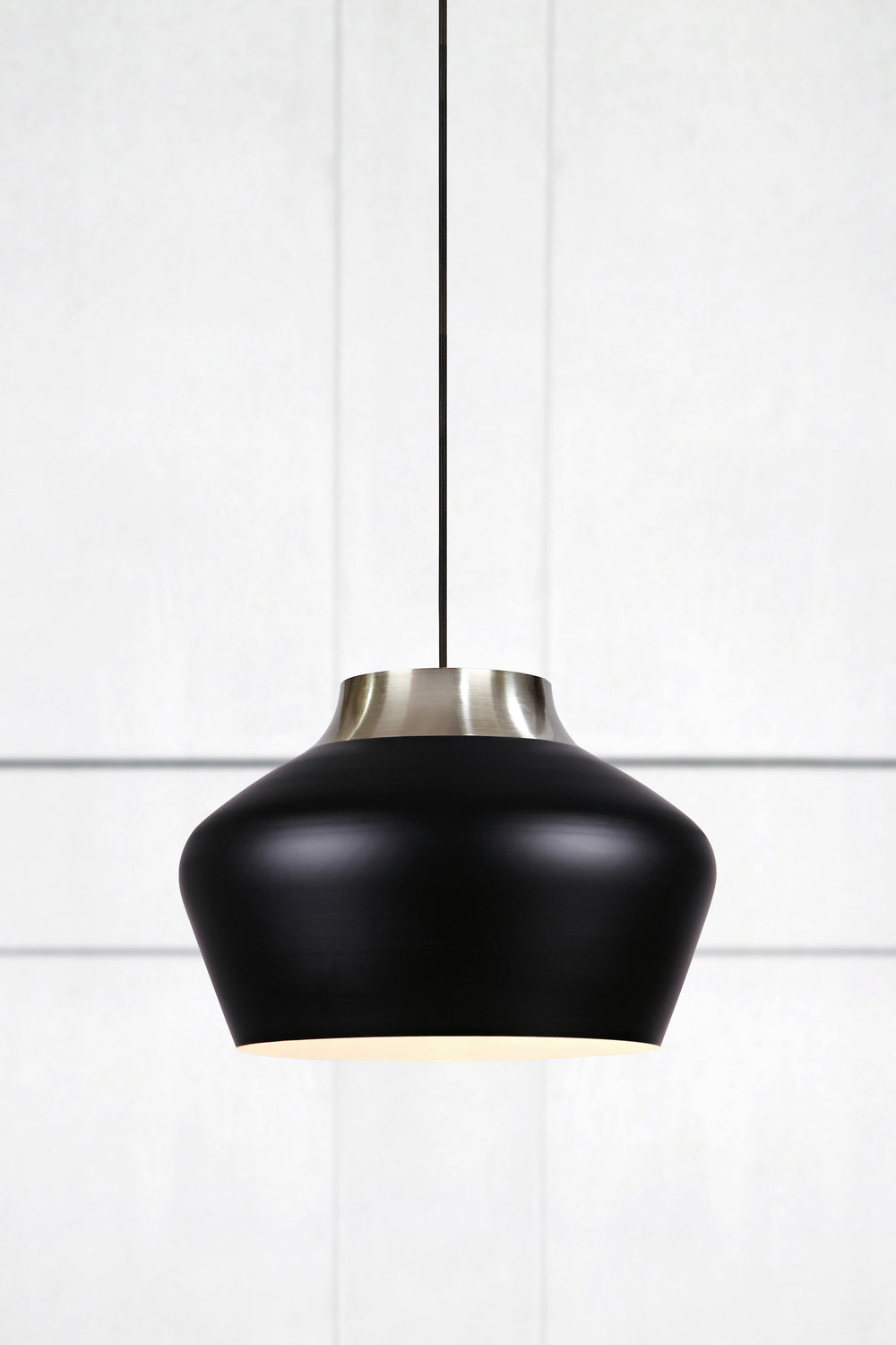 KOM taklampa 31cm Black/Steel