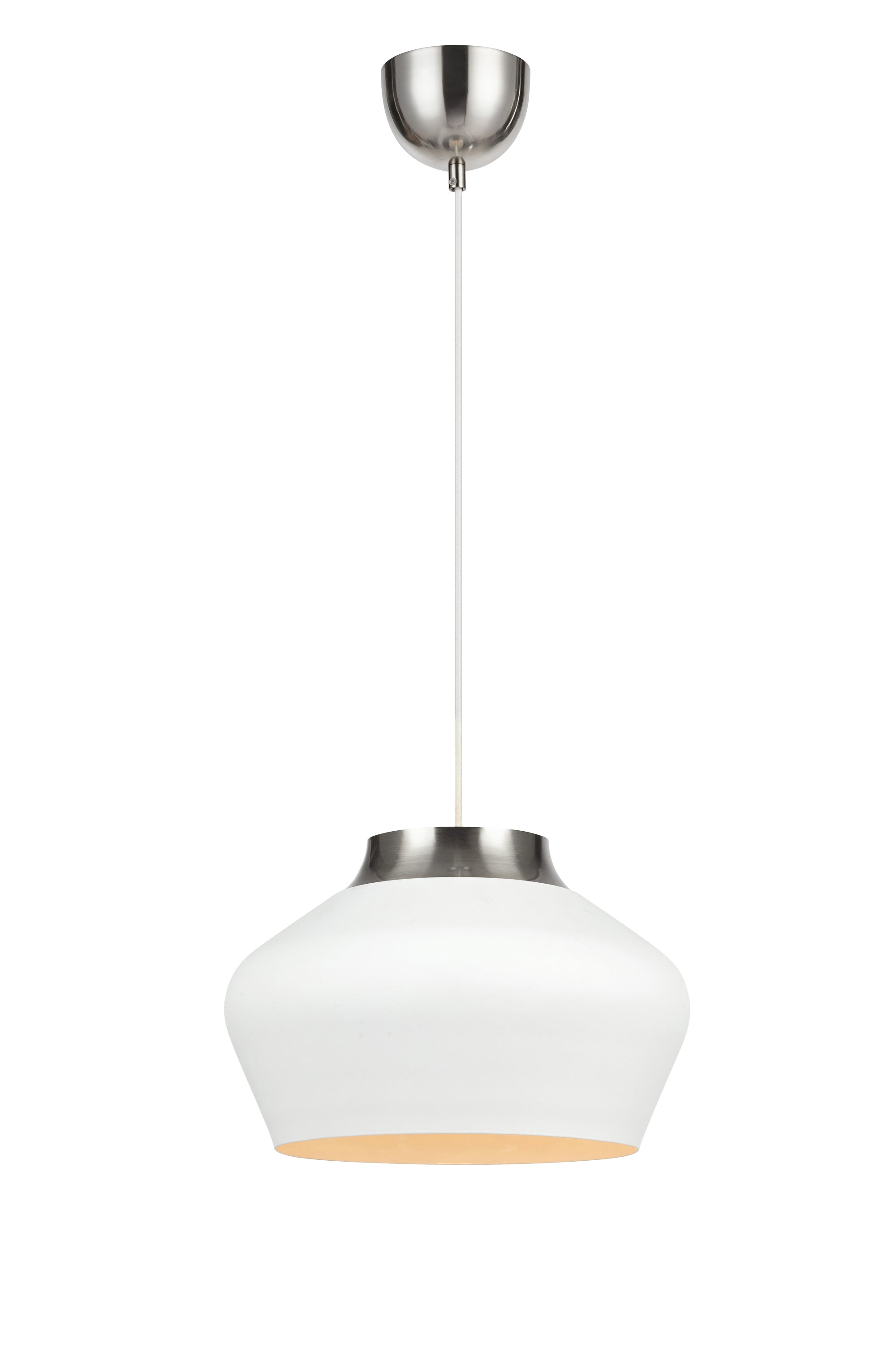 KOM taklampa 31cm White/Steel