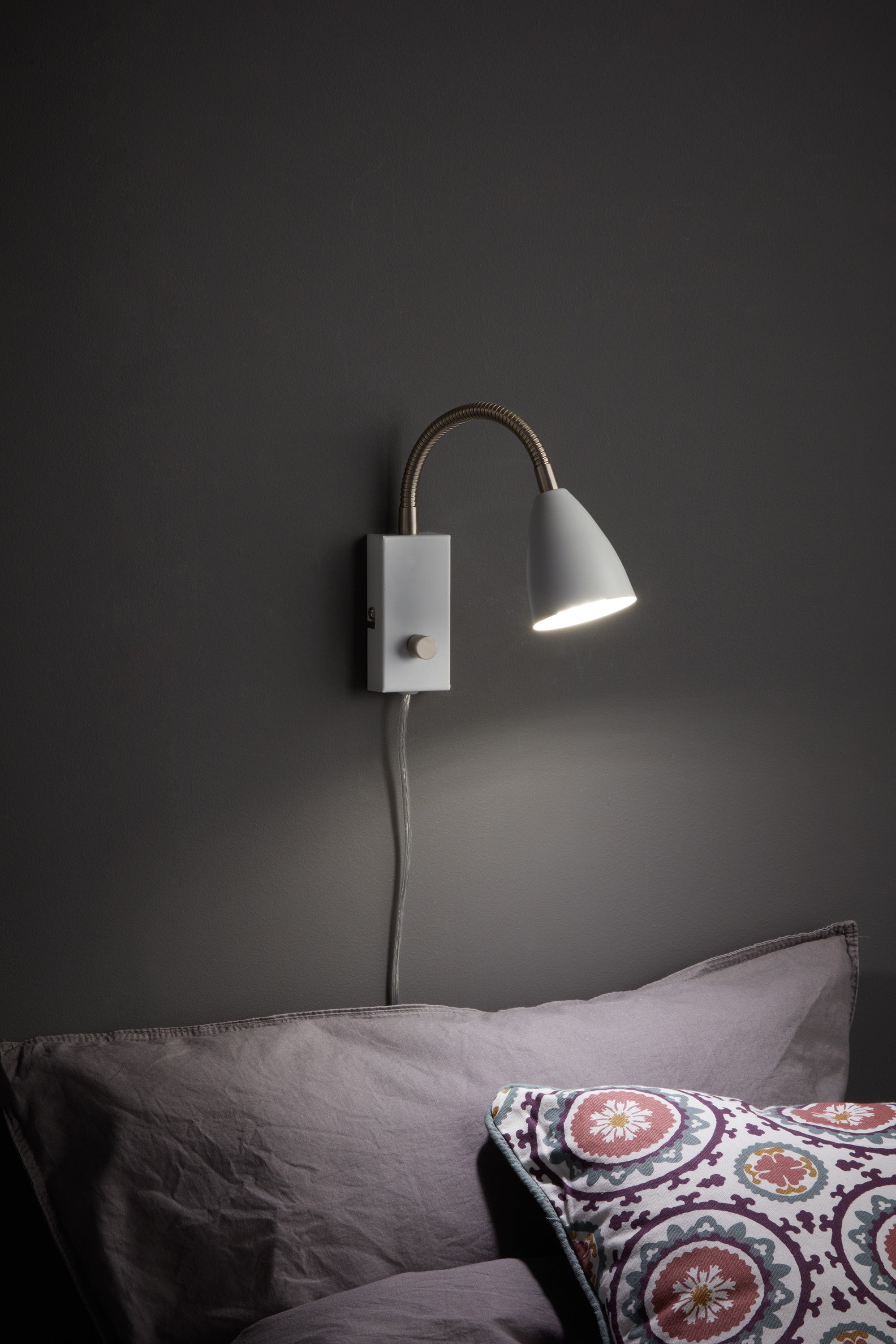 CIRO vägglampa Flex 1L White/Steel