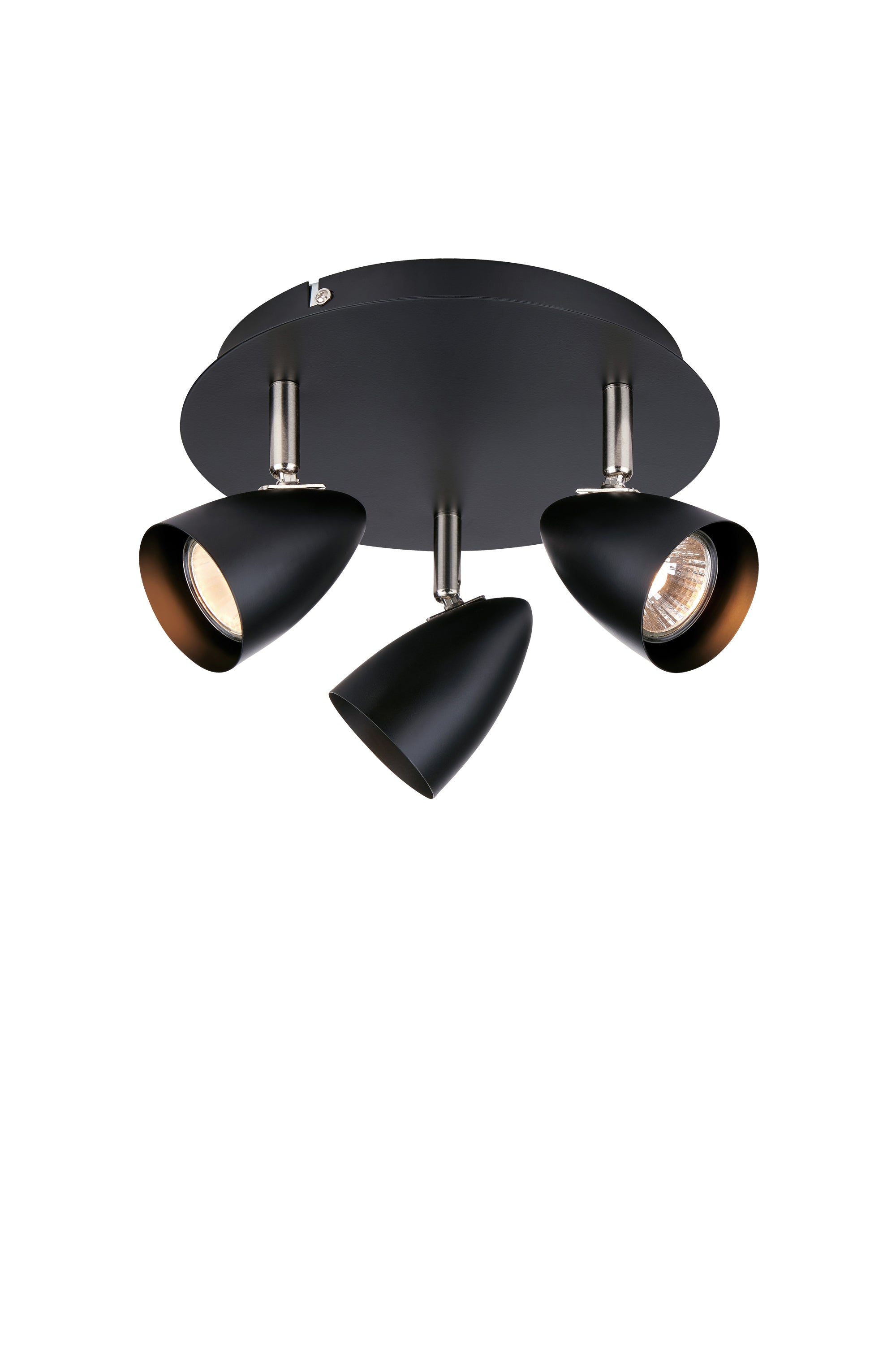 CIRO taklampa 3L Black/Steel