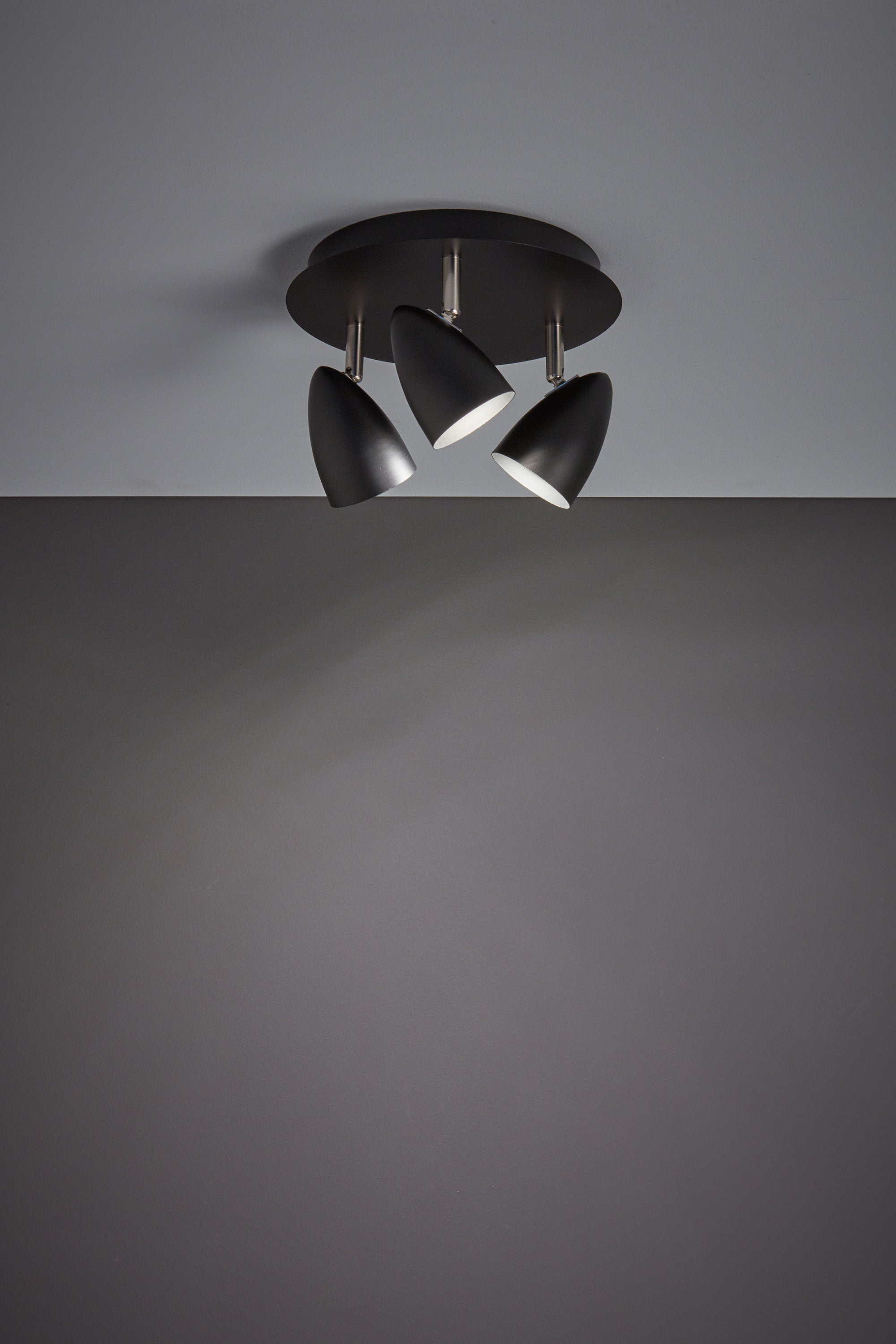 CIRO taklampa 3L Black/Steel