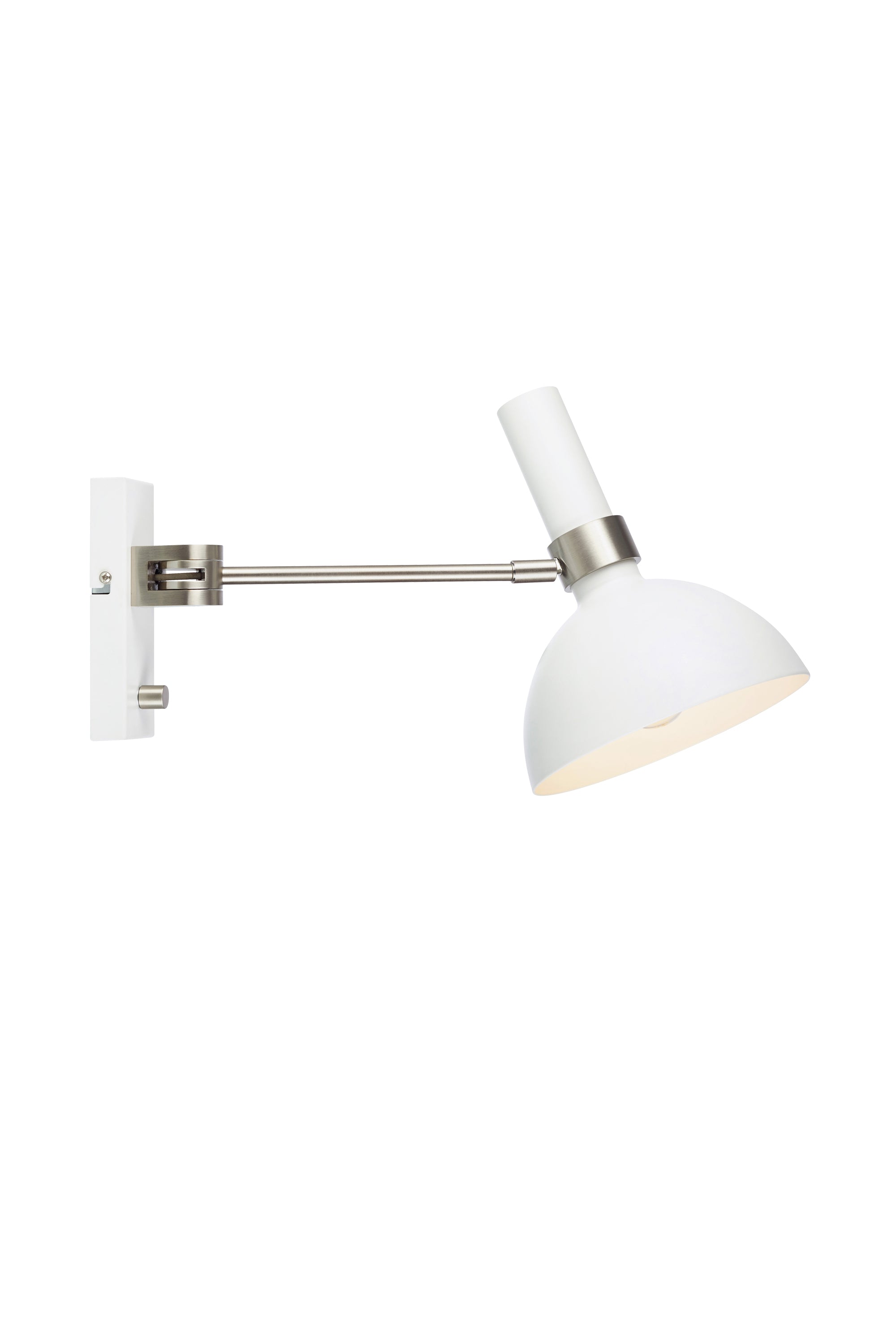 LARRY vägglampa 1L White/Steel