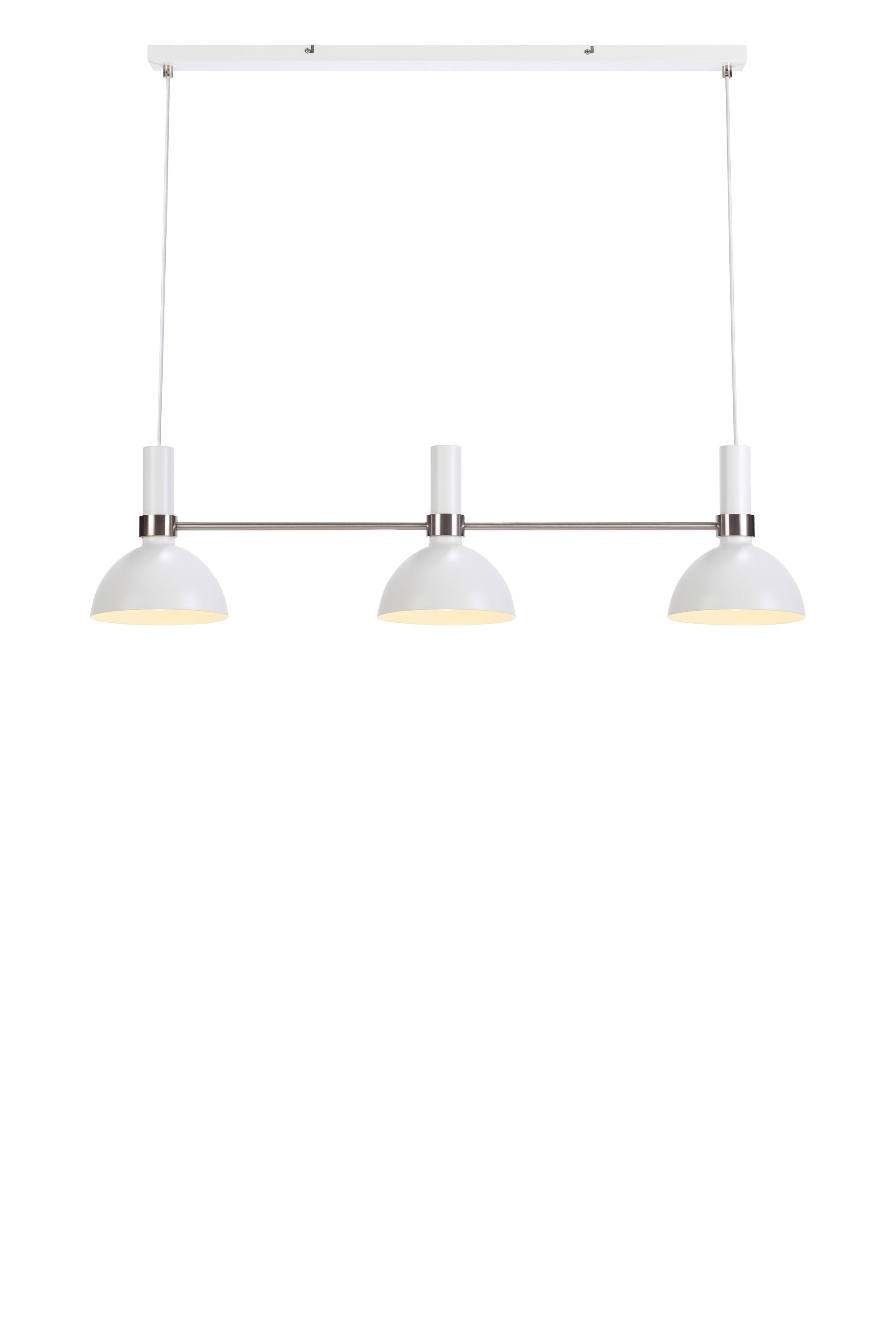 LARRY taklampa 3L White/Steel