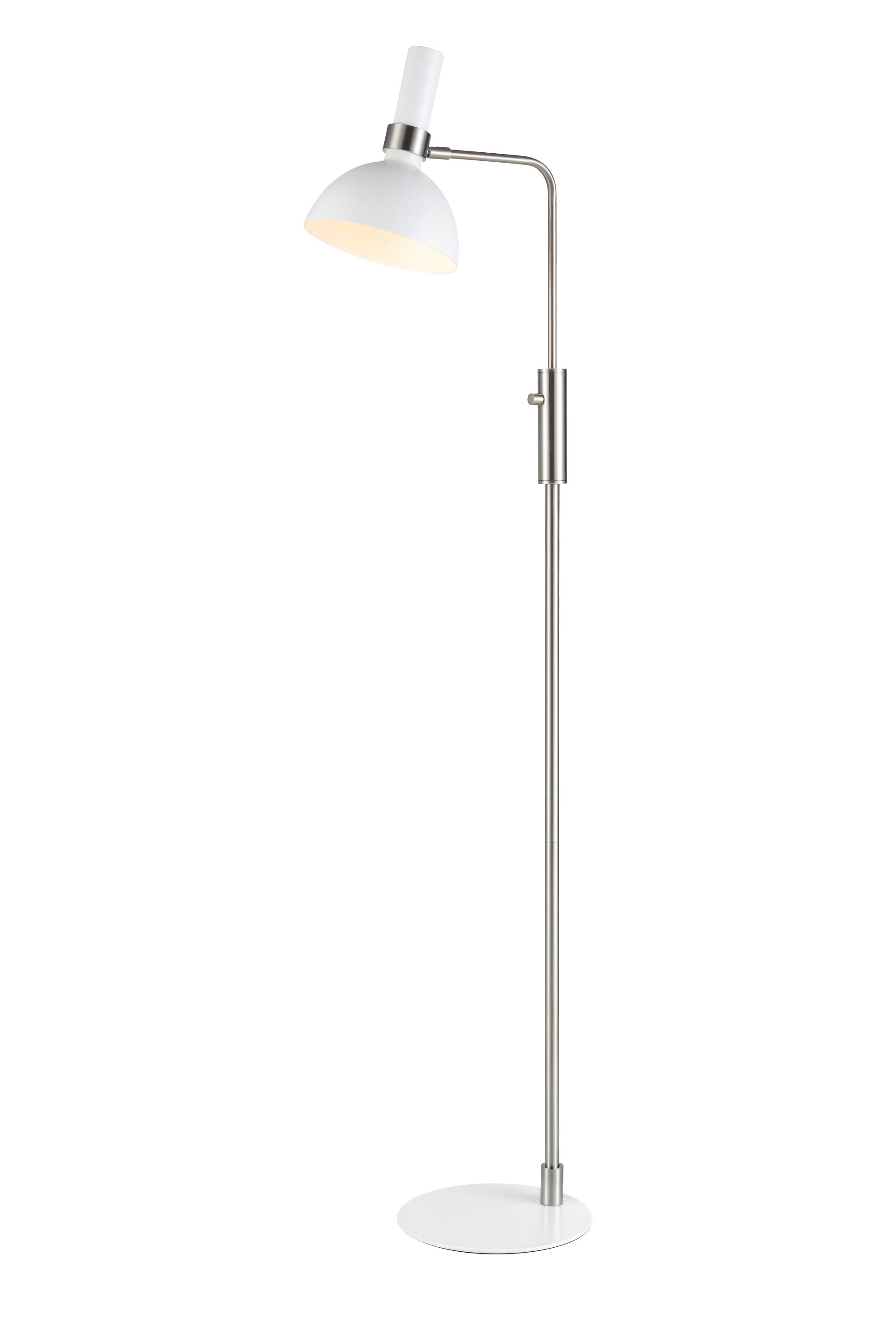 LARRY golvlampa 1L White/Steel