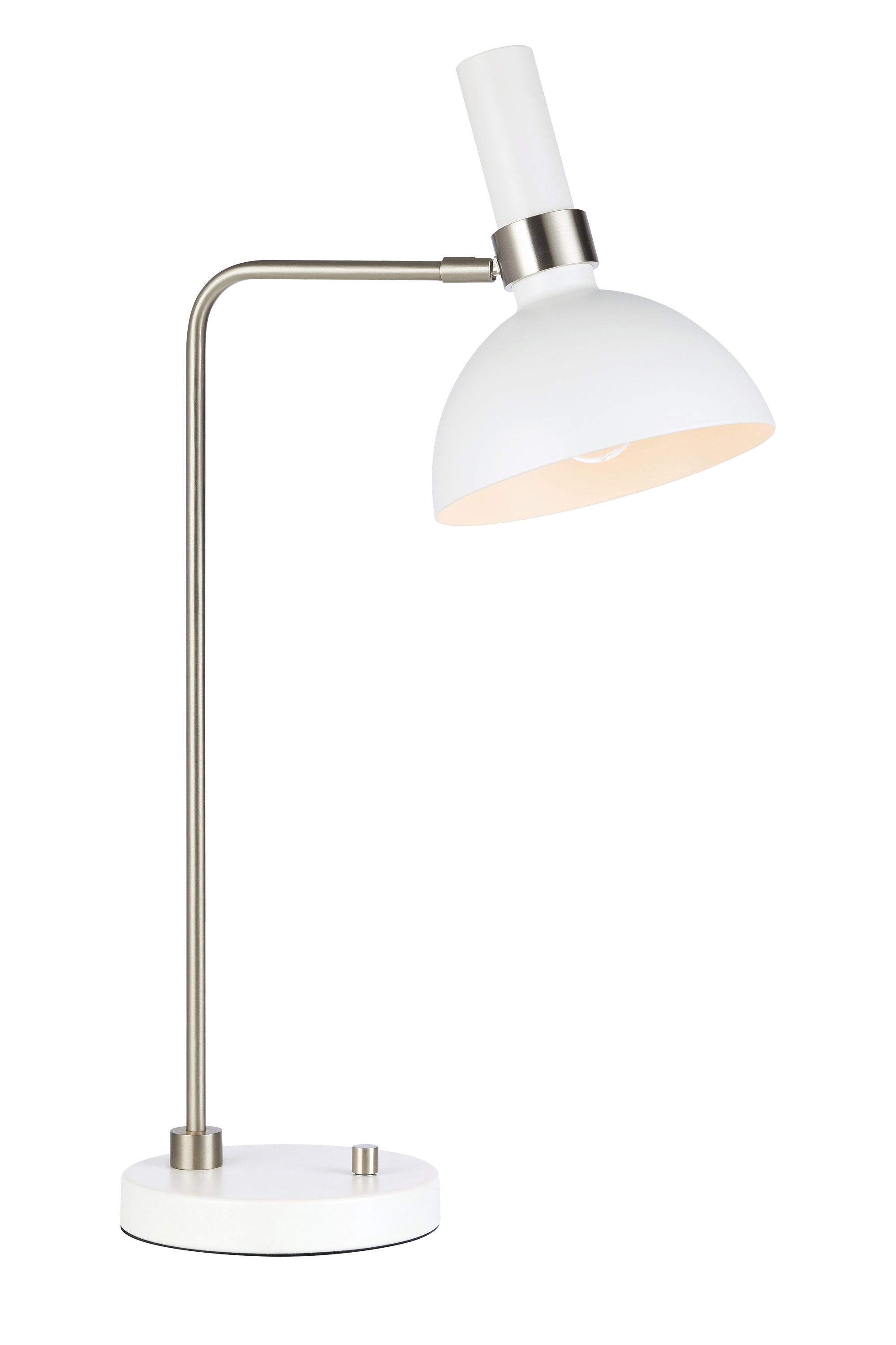 LARRY bordslampa 1L White/Steel
