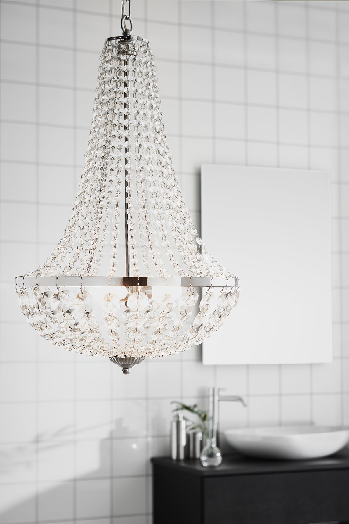 GRÄNSÖ takkrona 3L Chrome/MC IP44