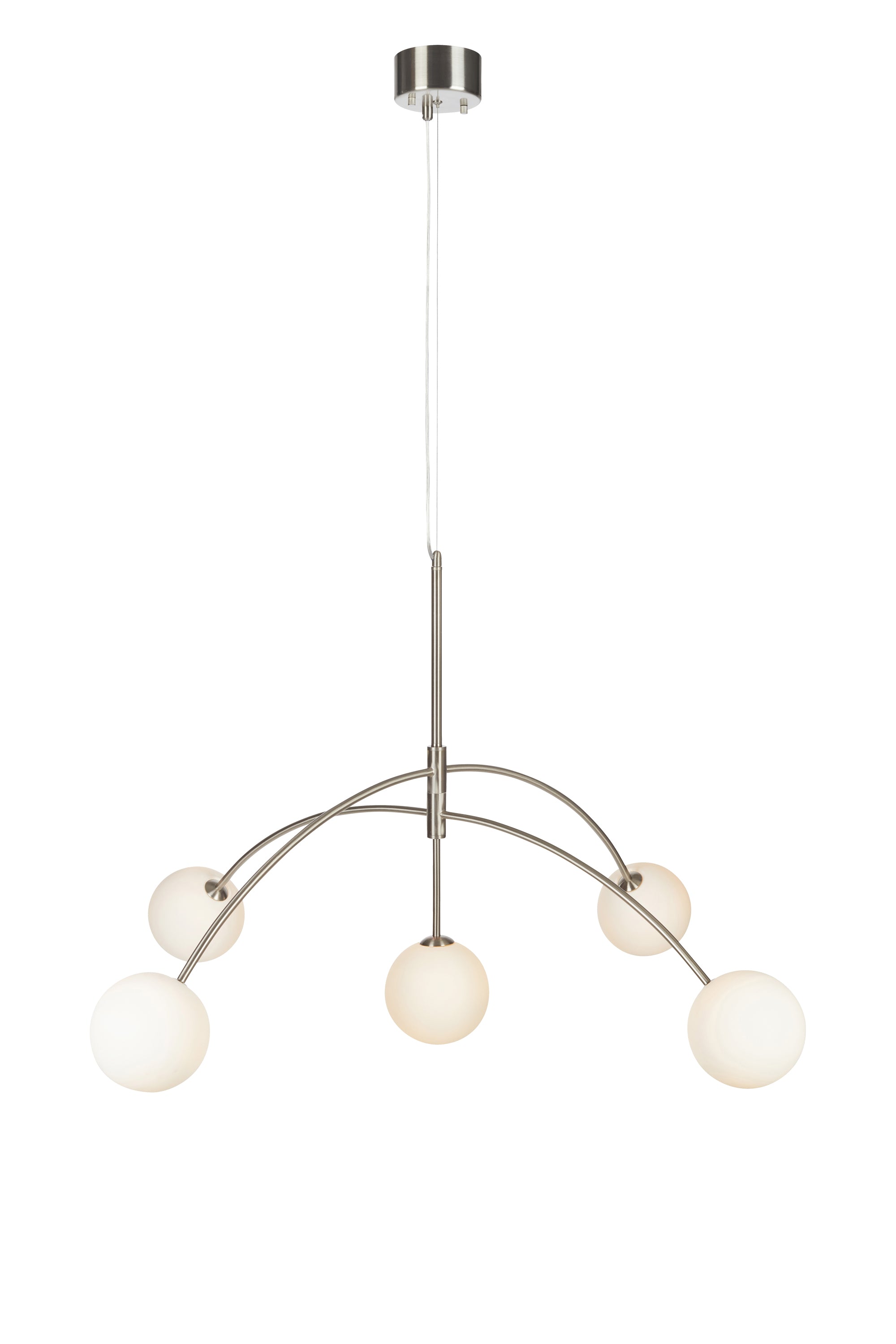 HEAVEN taklampa 5L Steel/Opal