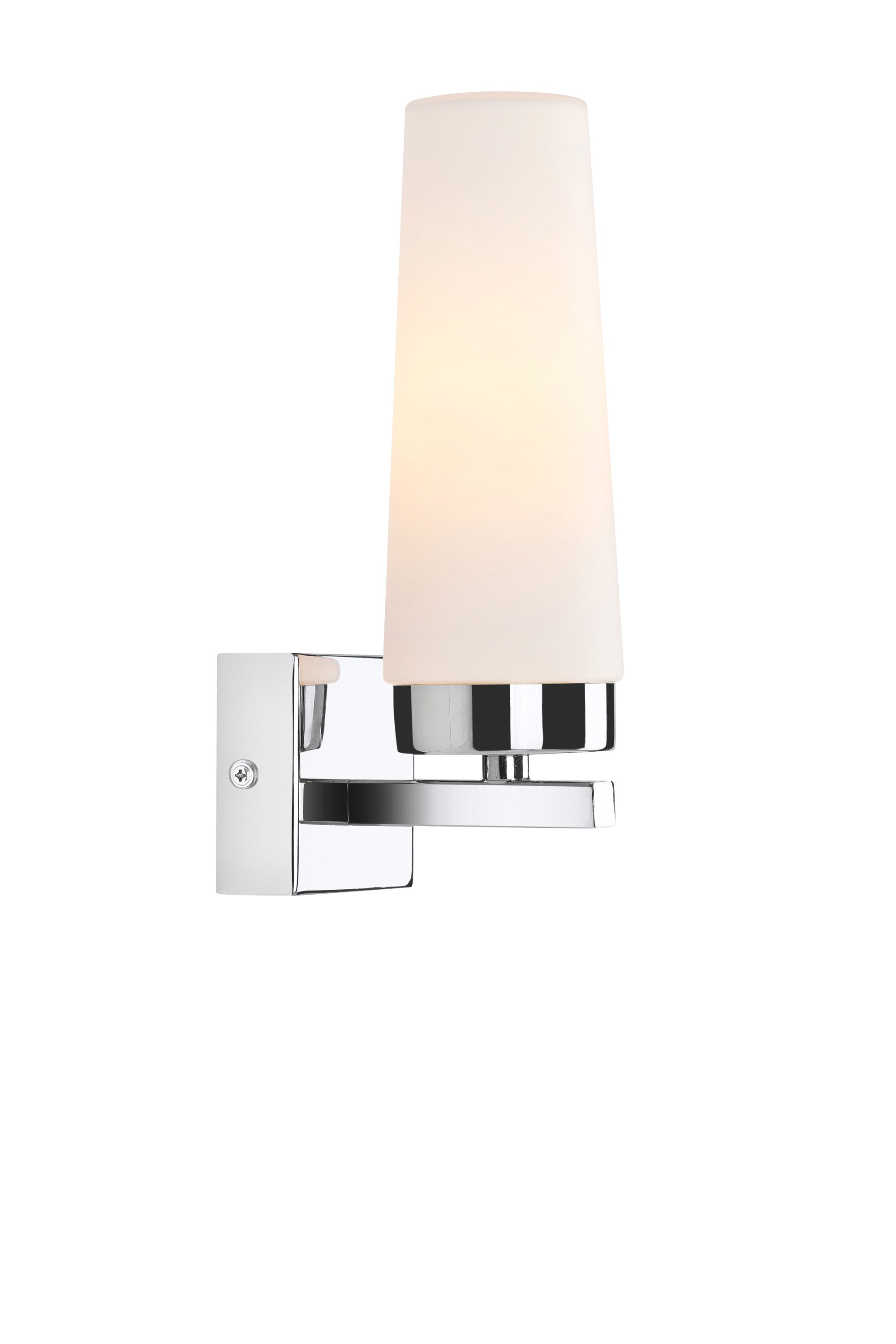 HEDE vägglampa 1L Chrome/White IP44