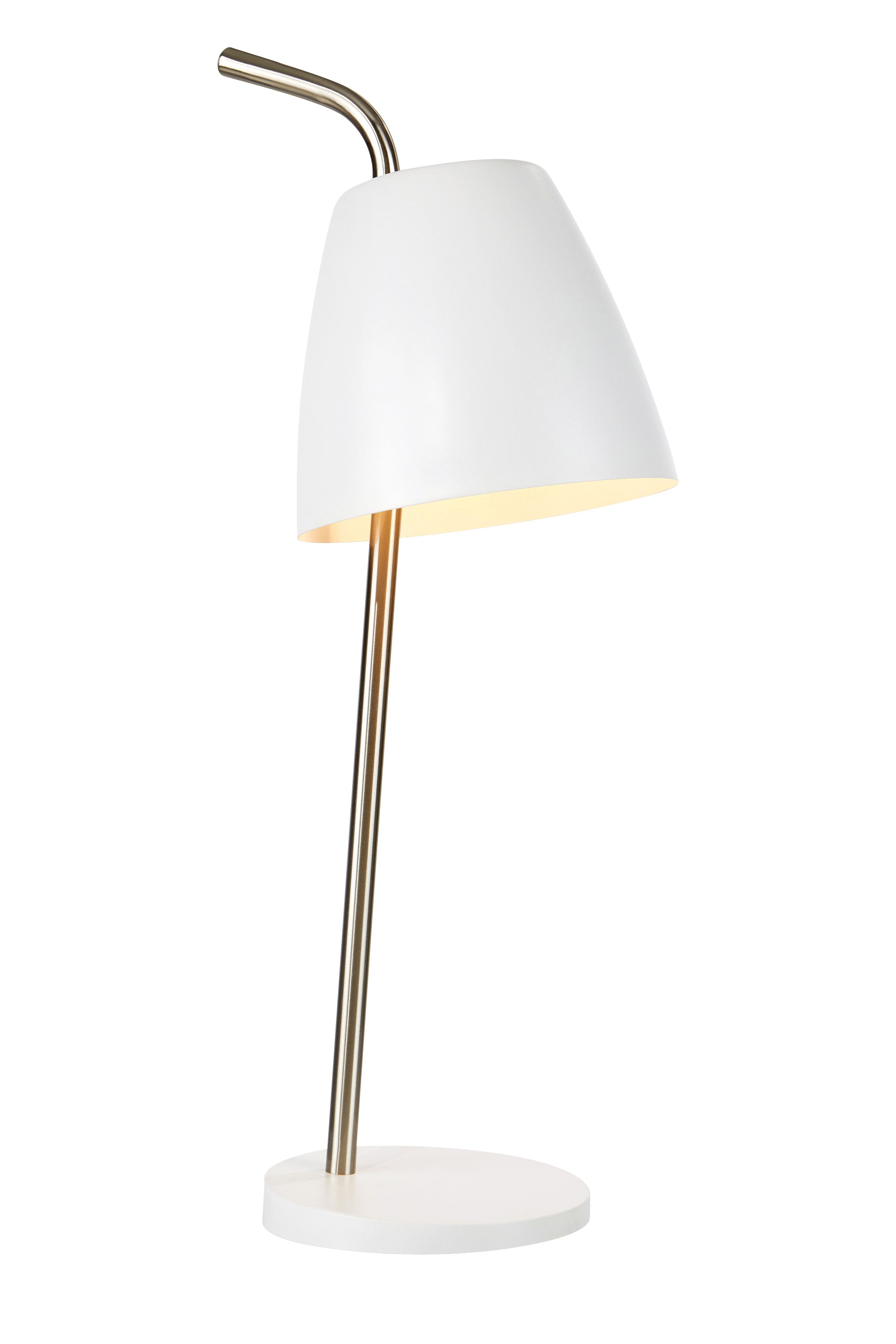 SPIN bordslampa 1L White/Steel