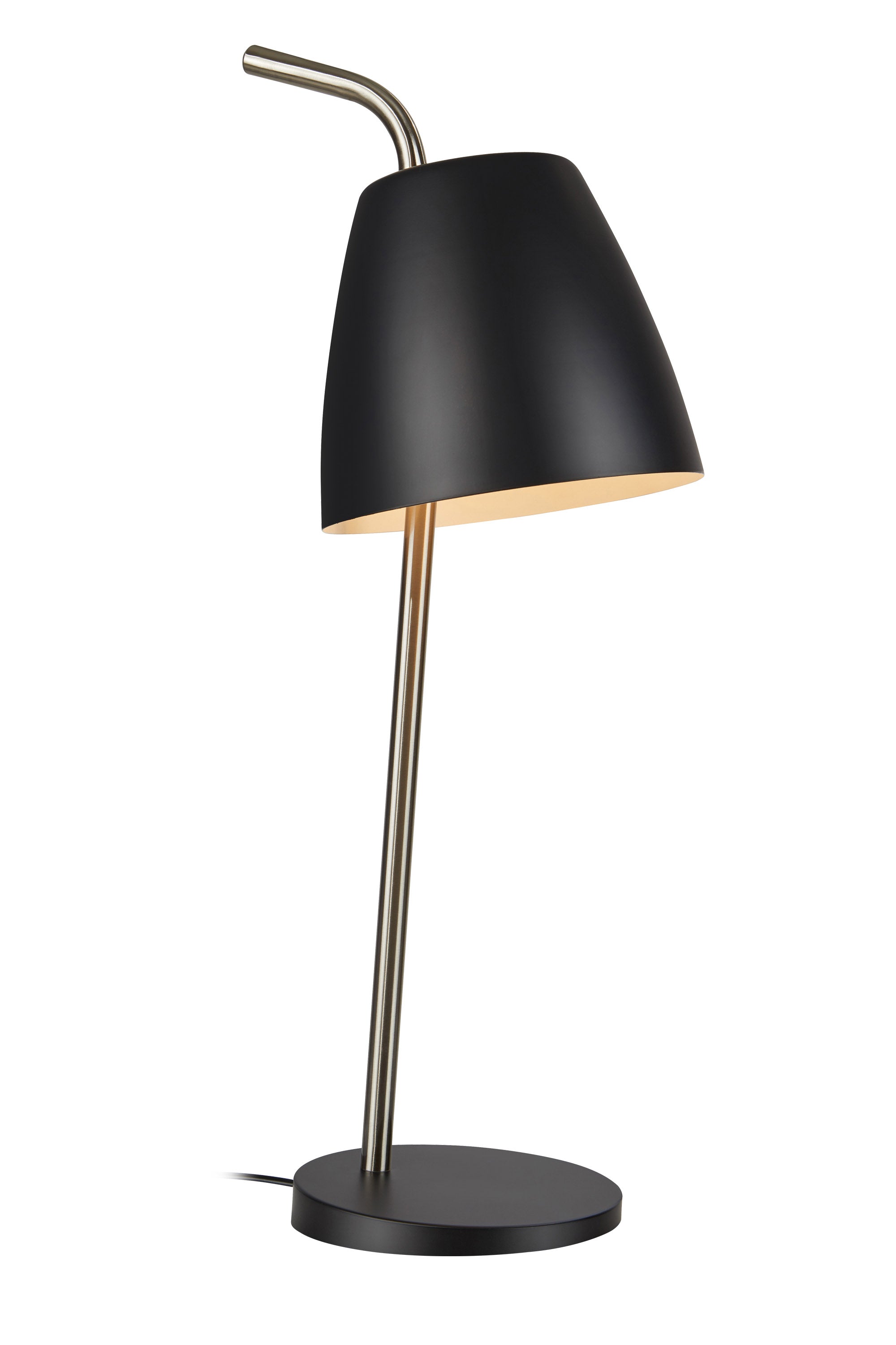 SPIN bordslampa 1L Black/Steel