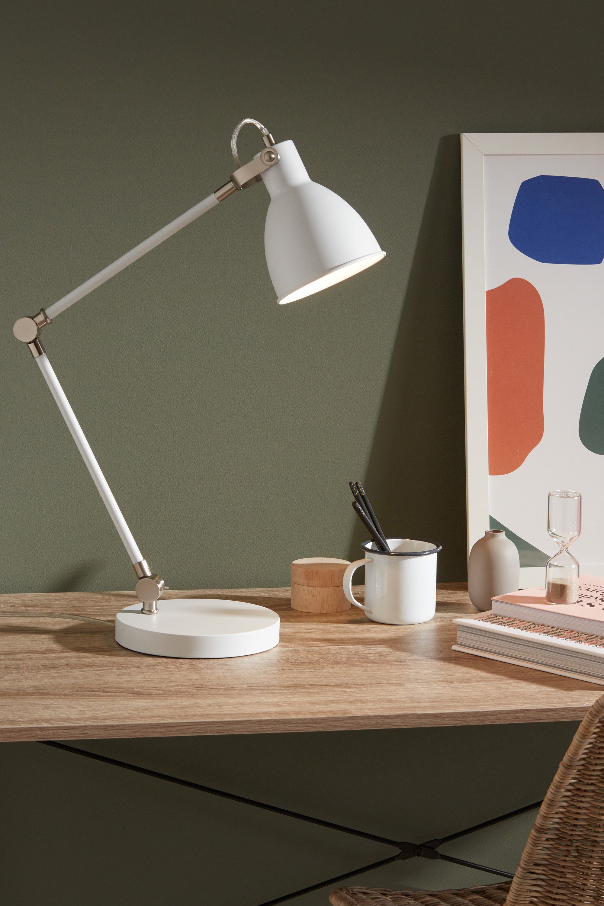 HOUSE bordslampa 1L White/Steel