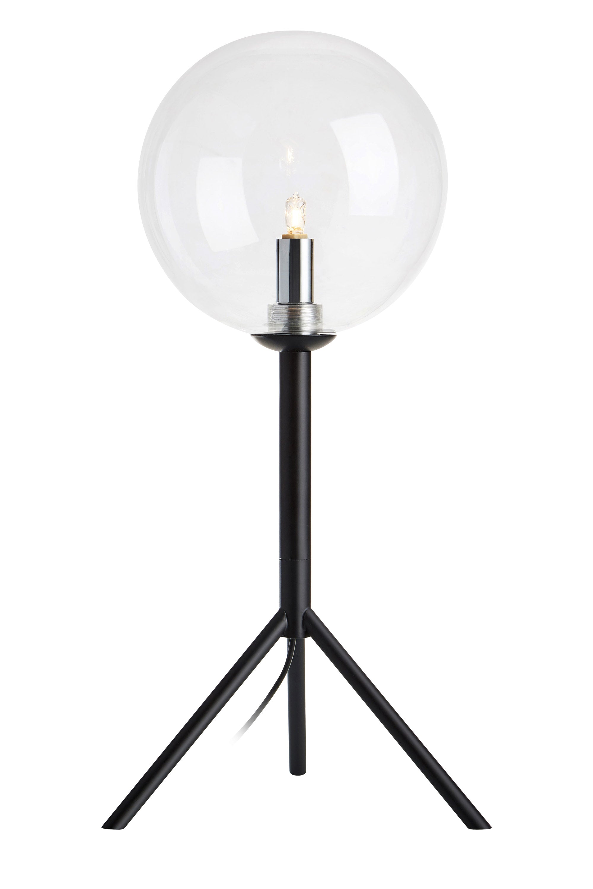 ANDREW bordslampa 1L Black/Clear