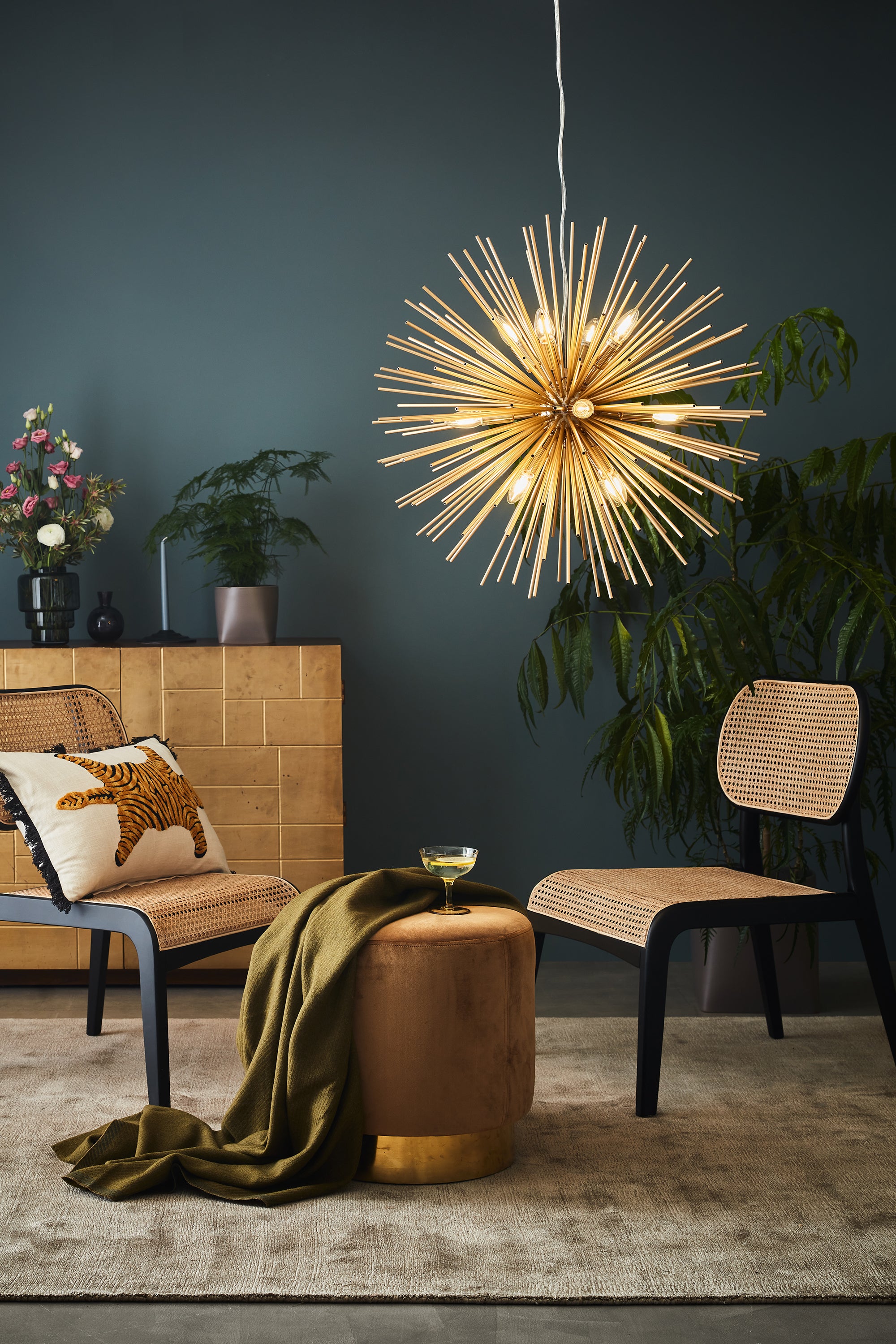 SOLEIL taklampa 12L Gold