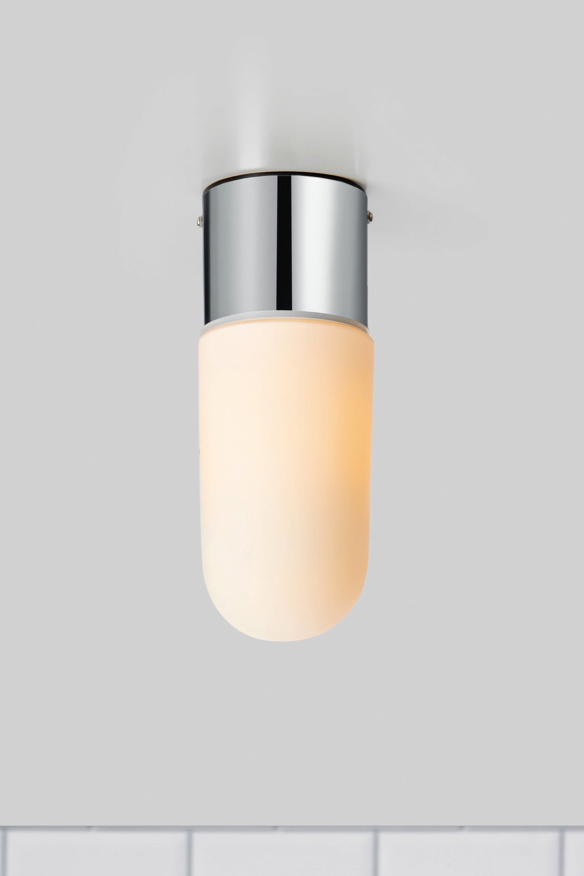 ZEN taklampa 1L Chrome/White IP44