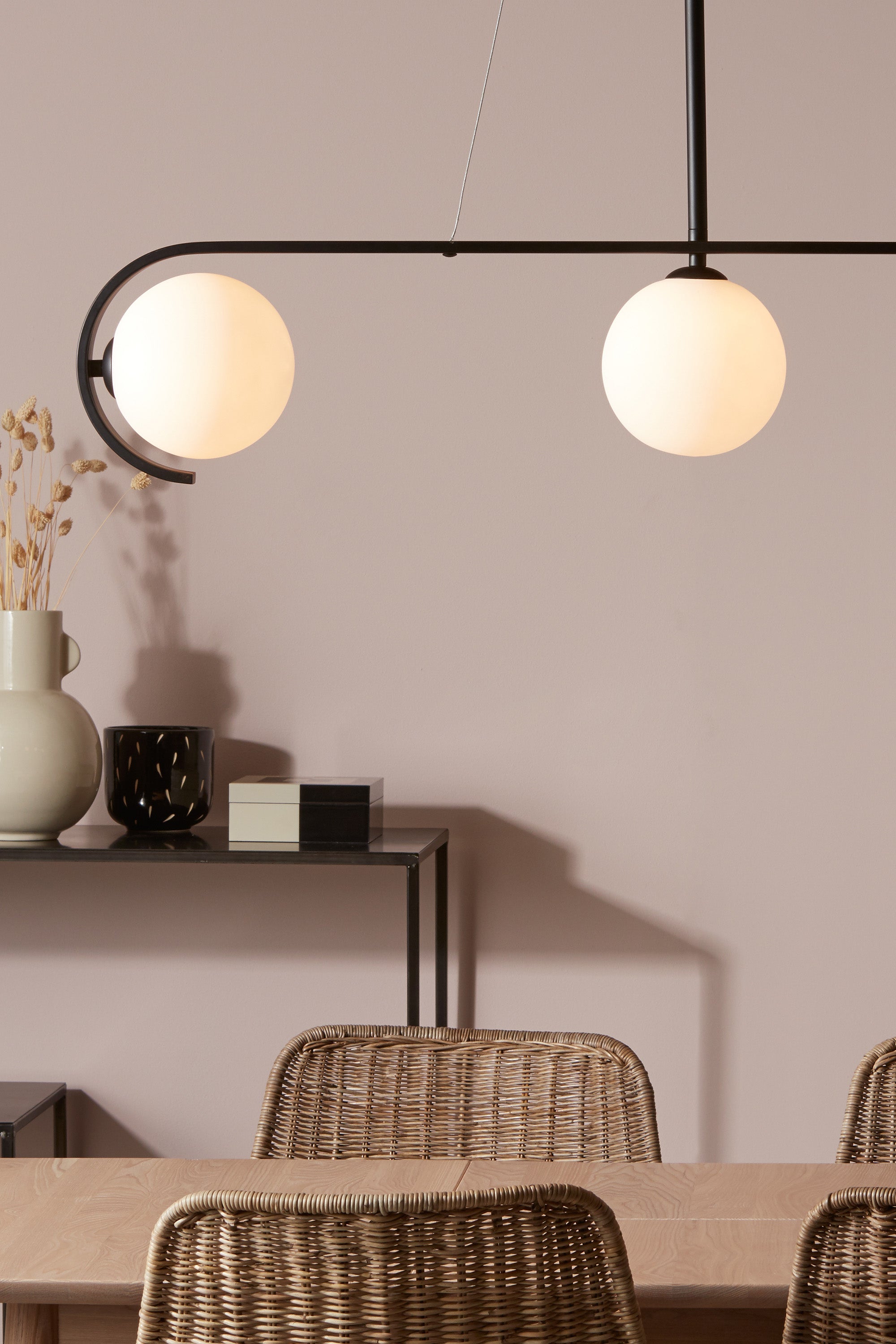 PALS taklampa 3L Black/White