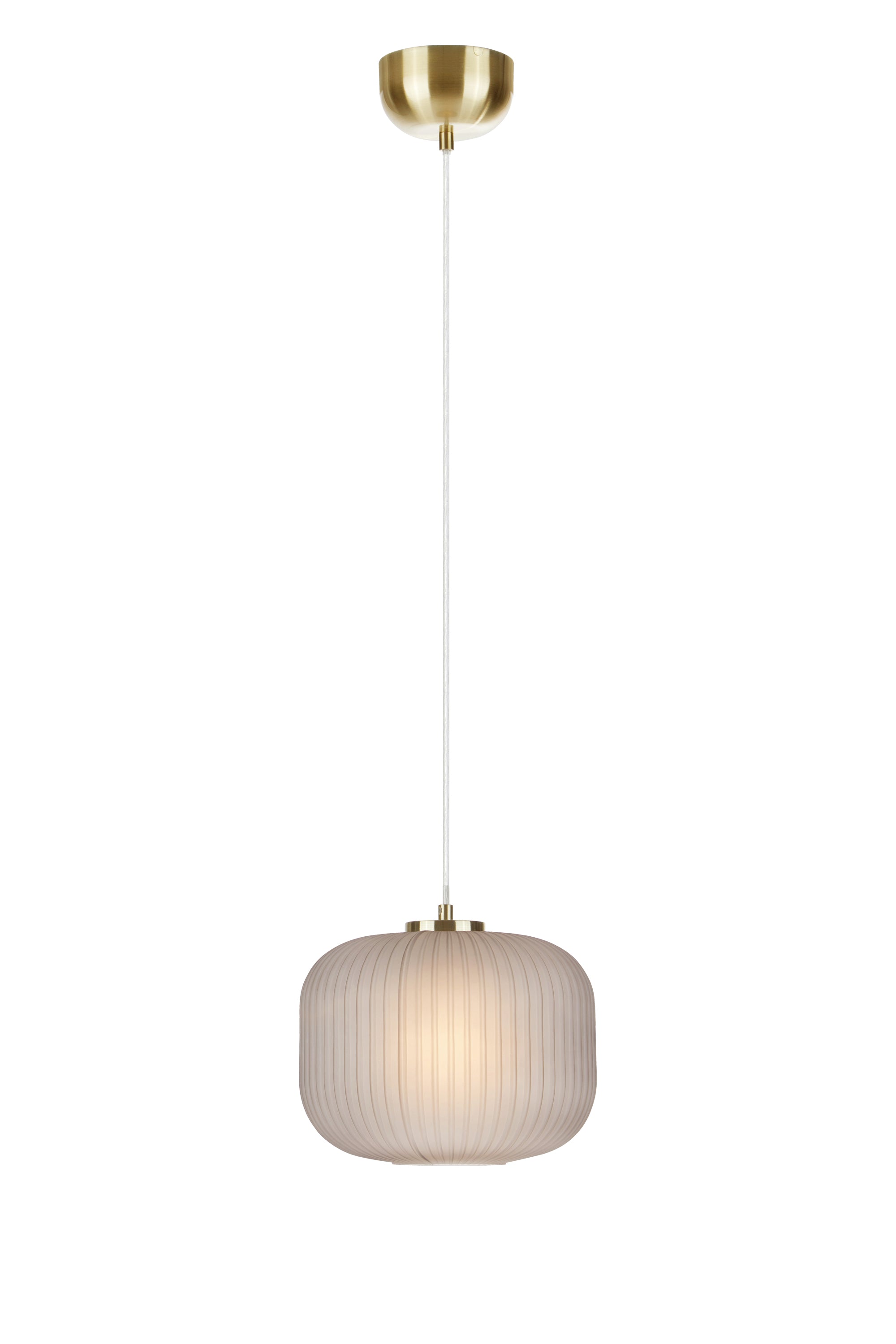 SOBER taklampa 1L Brushed Brass/Smoke