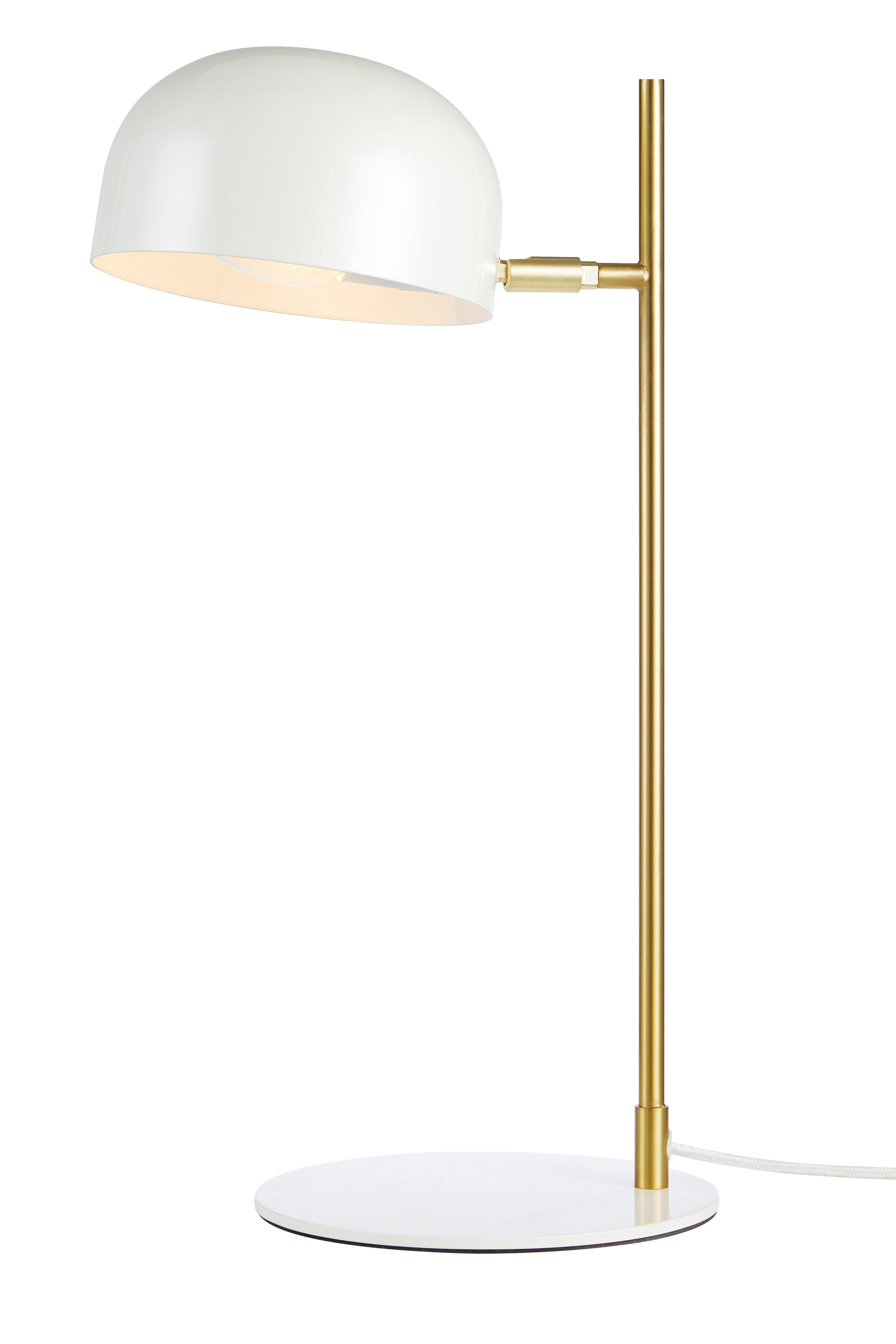 POSE bordslampa 1L White/Brushed Brass