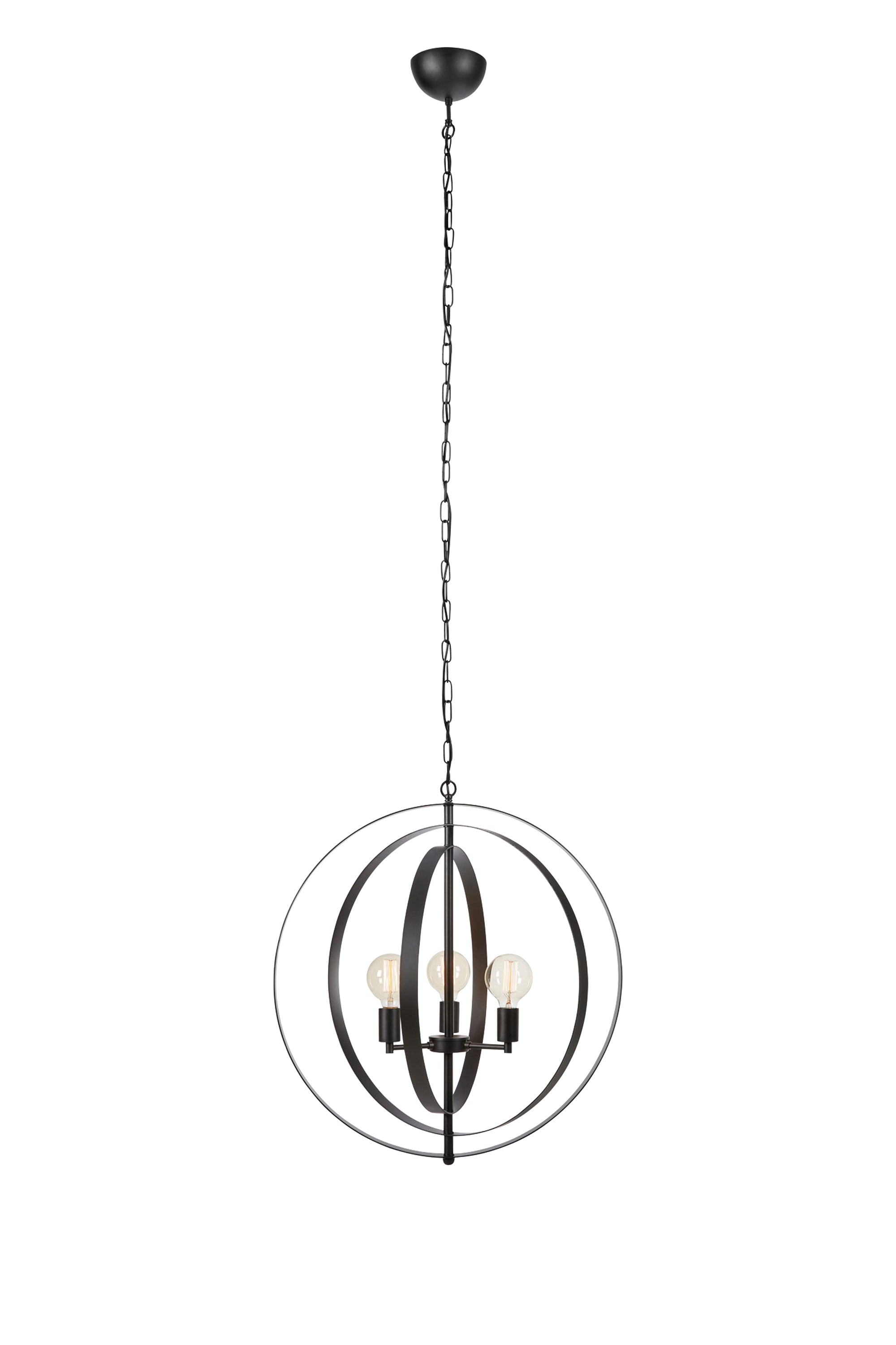 ORBIT taklampa 3L Matt Black