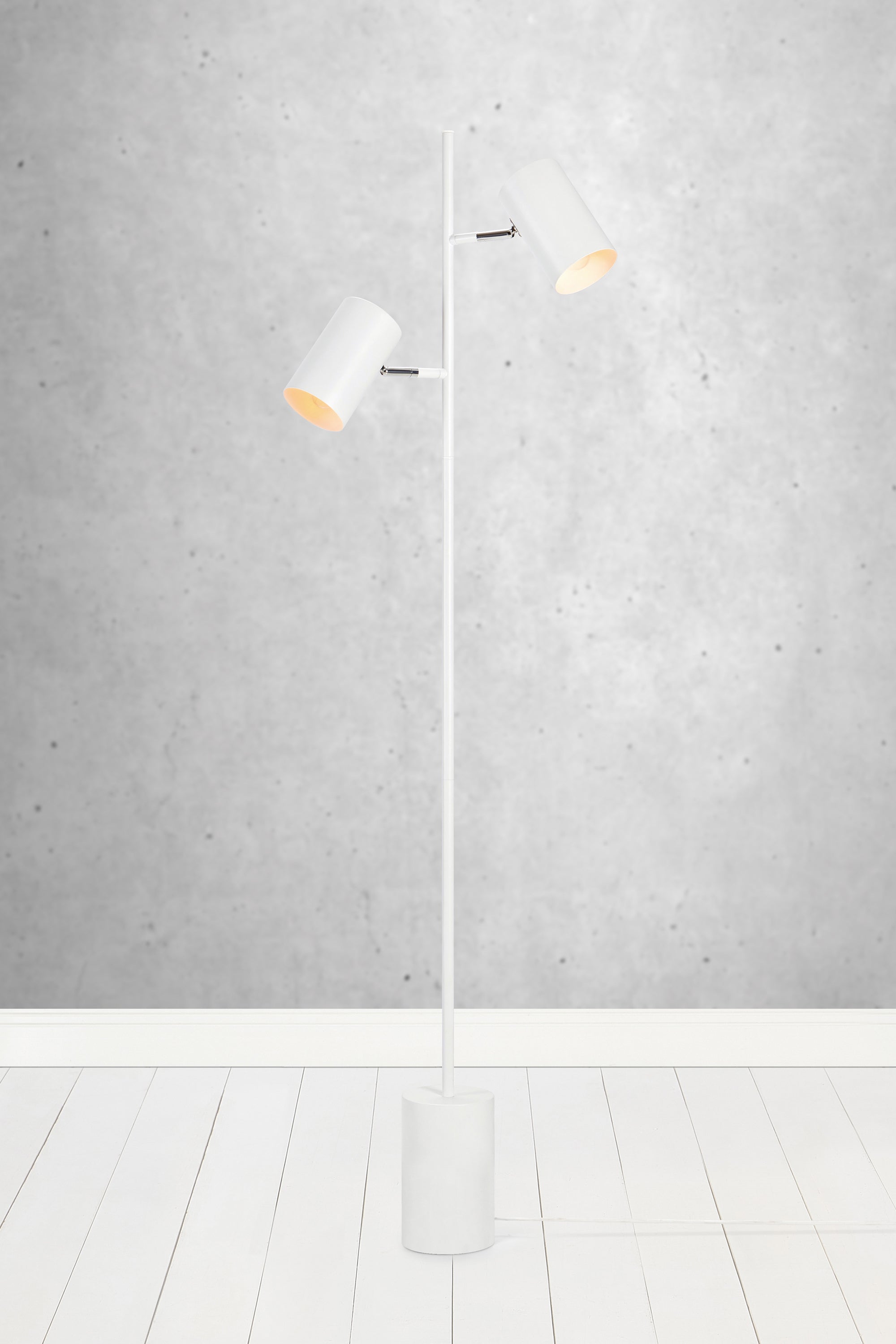 TWIN golvlampa 2L White